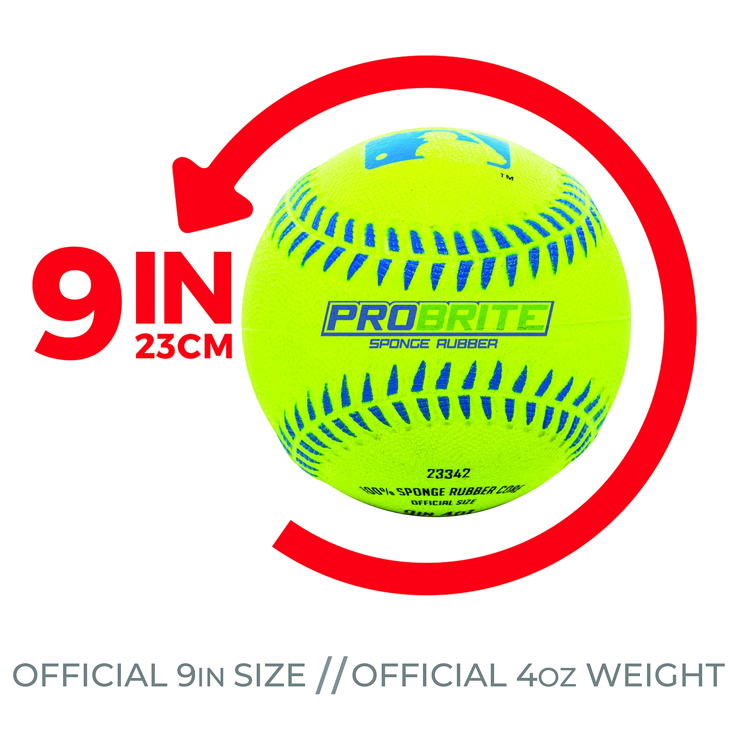 Foto 6 pulgar | Teeball Franklin Sports Pro Brite Neon Rubber Mlb Youth - Venta Internacional.