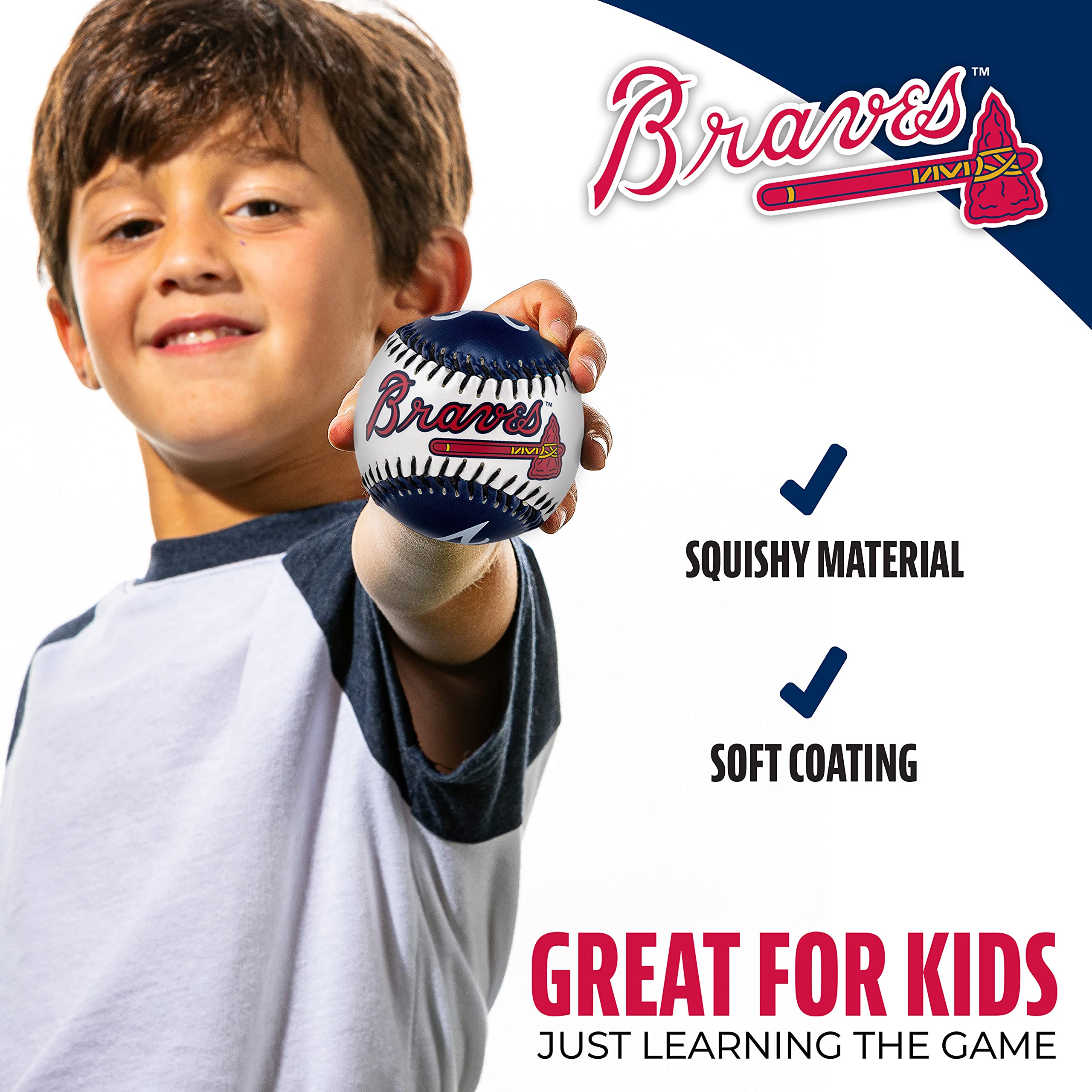 Foto 8 pulgar | Equipo De Béisbol De Juguete Franklin Sports Atlanta Braves De La Mlb - Venta Internacional.