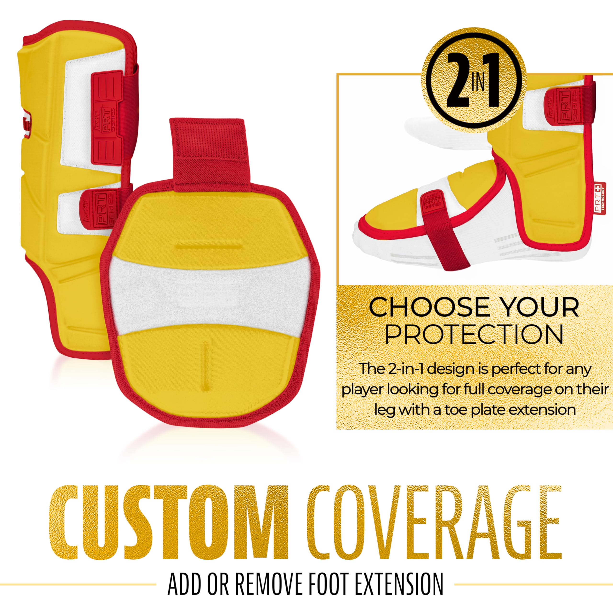 Foto 7 pulgar | Protector De Piernas Franklin Sports Prt Series De Béisbol Para Adultos, Color Amarillo/rojo - Venta Internacional.