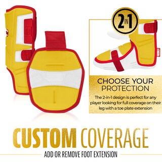 Foto 6 | Protector De Piernas Franklin Sports Prt Series De Béisbol Para Adultos, Color Amarillo/rojo - Venta Internacional.