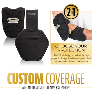 Foto 2 | Protector De Codo Franklin Sports Prt Series De Béisbol Para Adultos, Color Negro Y Dorado - Venta Internacional.