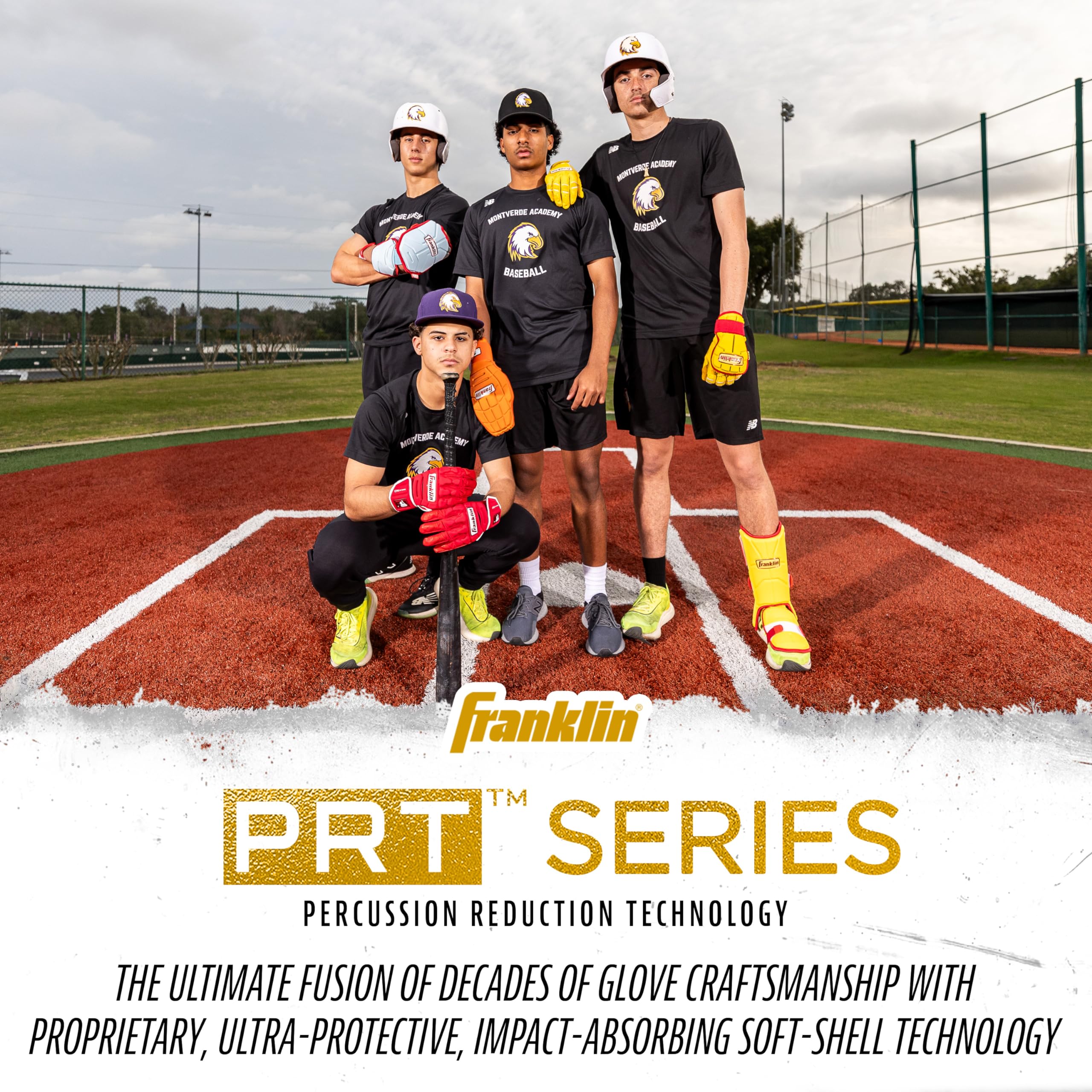 Foto 6 pulgar | Protector De Codo Franklin Sports Prt Series De Béisbol Para Adultos, Color Negro Y Dorado - Venta Internacional.