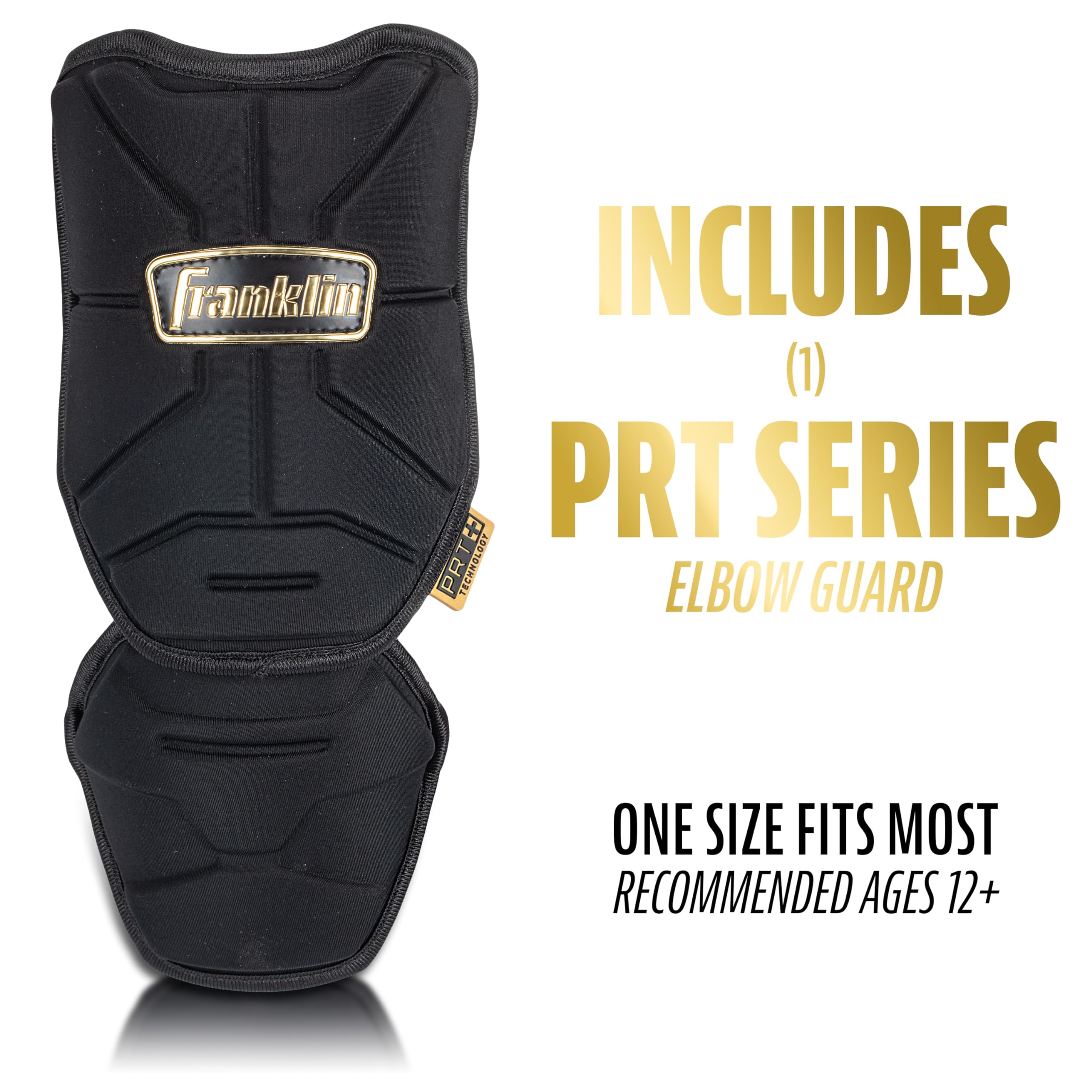 Foto 8 pulgar | Protector De Codo Franklin Sports Prt Series De Béisbol Para Adultos, Color Negro Y Dorado - Venta Internacional.