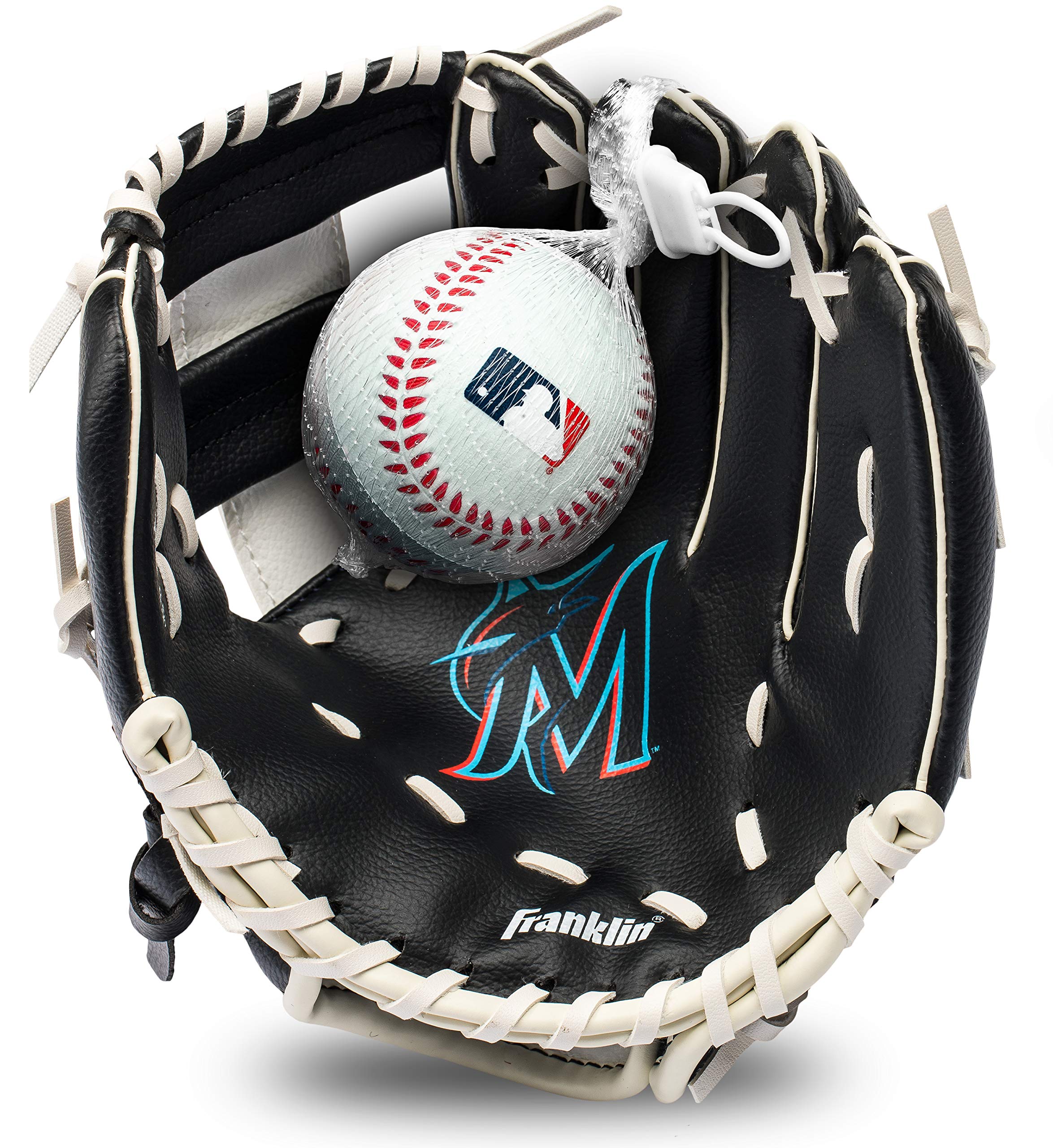 Set De Guantes Y Pelota De Teeball Franklin Sports Mlb Miami Marlins - Venta Internacional. $796