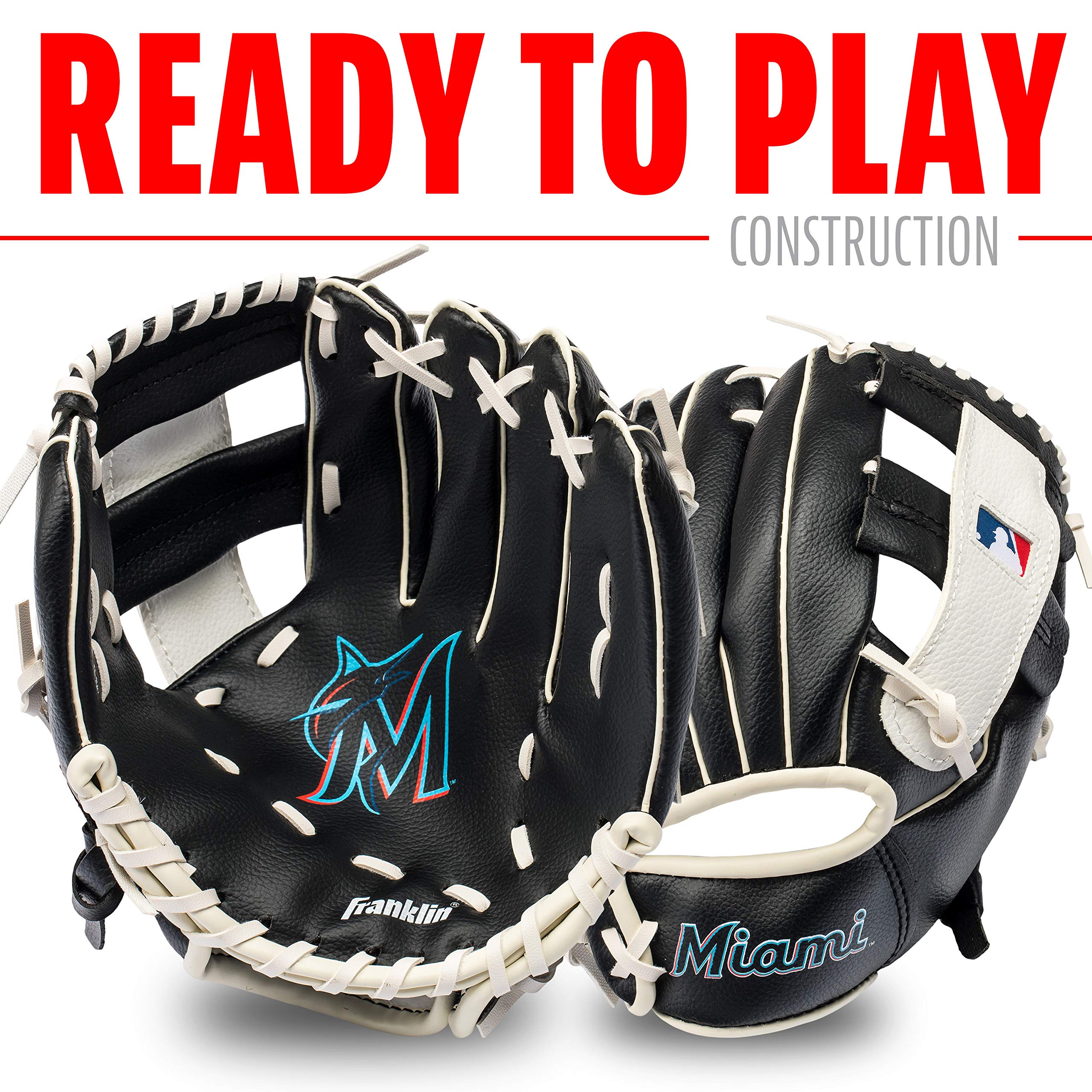 Foto 3 pulgar | Set De Guantes Y Pelota De Teeball Franklin Sports Mlb Miami Marlins - Venta Internacional.
