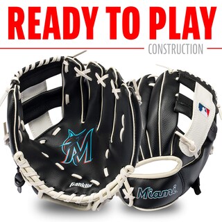 Foto 2 | Set De Guantes Y Pelota De Teeball Franklin Sports Mlb Miami Marlins - Venta Internacional.