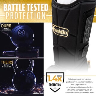 Foto 2 | Protector De Piernas Franklin Sports Prt Series, Béisbol Para Adultos, Blanco/dorado - Venta Internacional.