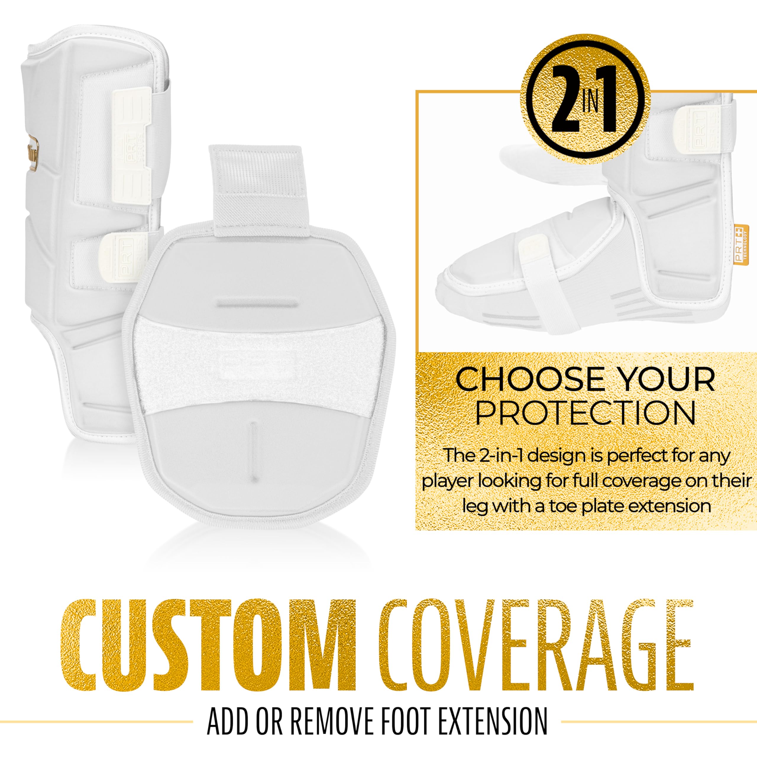 Foto 4 pulgar | Protector De Piernas Franklin Sports Prt Series, Béisbol Para Adultos, Blanco/dorado - Venta Internacional.