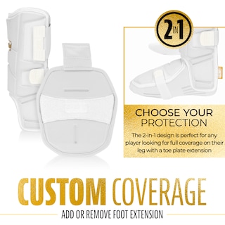 Foto 3 | Protector De Piernas Franklin Sports Prt Series, Béisbol Para Adultos, Blanco/dorado - Venta Internacional.