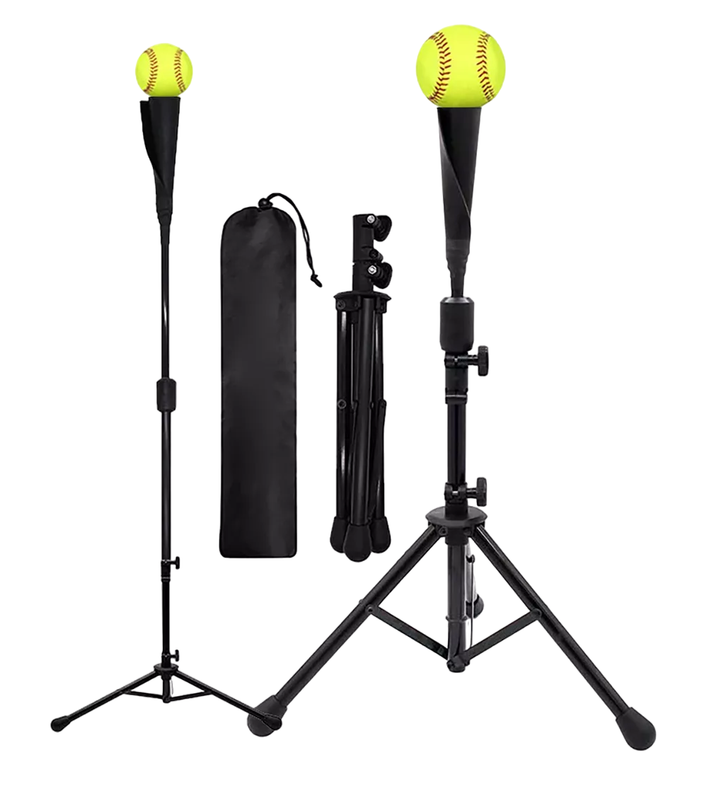 Base Entrenadora De Bateo(tee Ball)beisbol Softball 75-115 Cm Negro