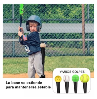 Foto 4 | Base Entrenadora De Bateo(tee Ball)beisbol Softball 75-115 Cm Negro