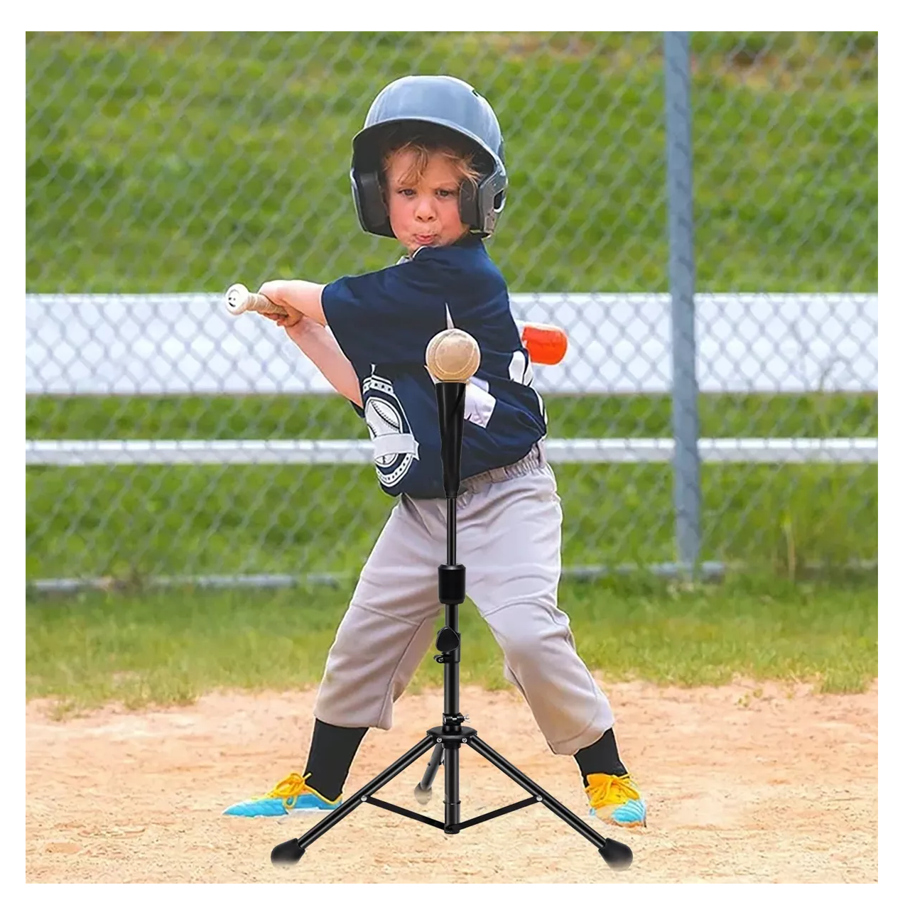 Foto 6 pulgar | Base Entrenadora De Bateo(tee Ball)beisbol Softball 75-115 Cm Negro