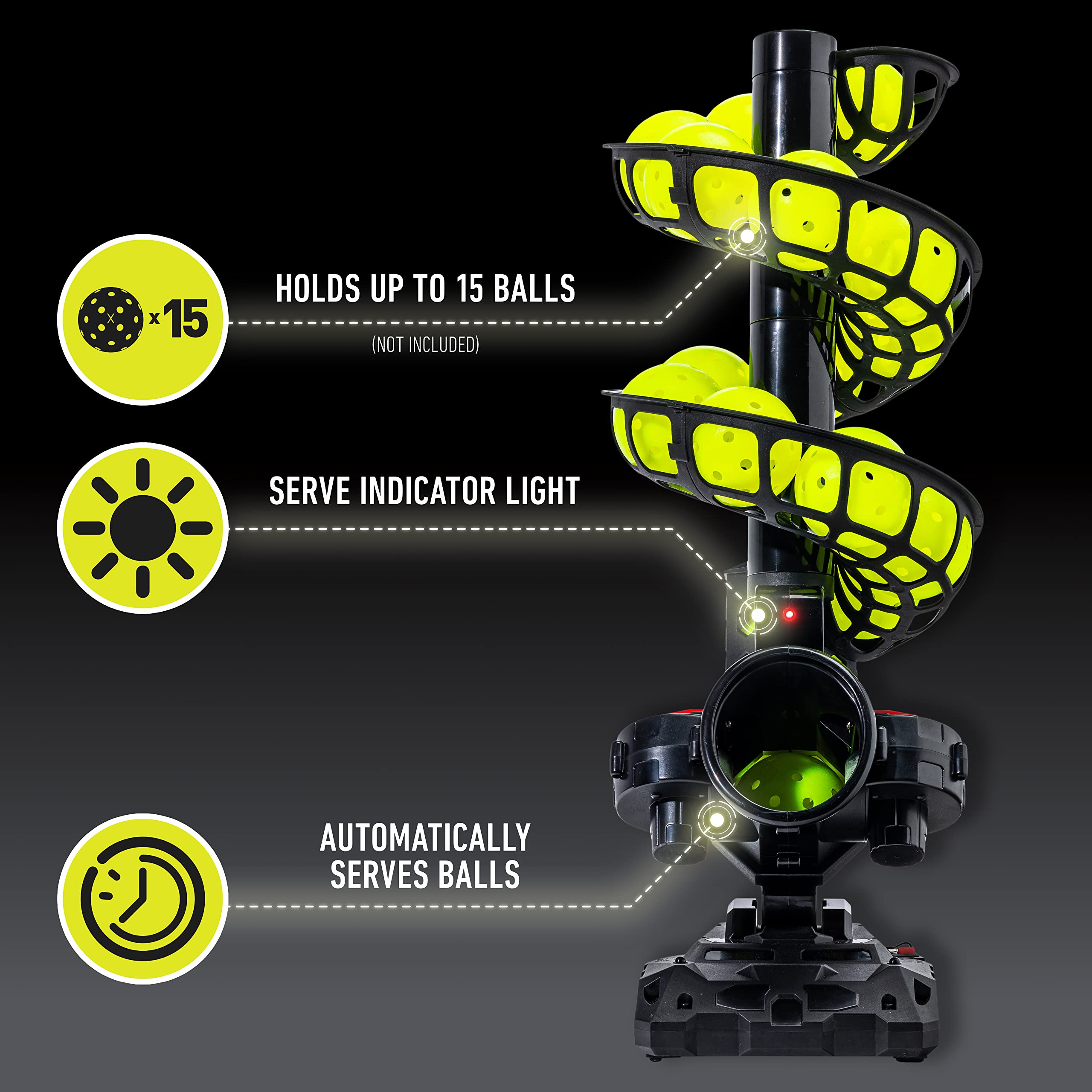 Foto 6 | Máquina Lanzadora De Pickleball Franklin Sports Proshot Black - Venta Internacional.