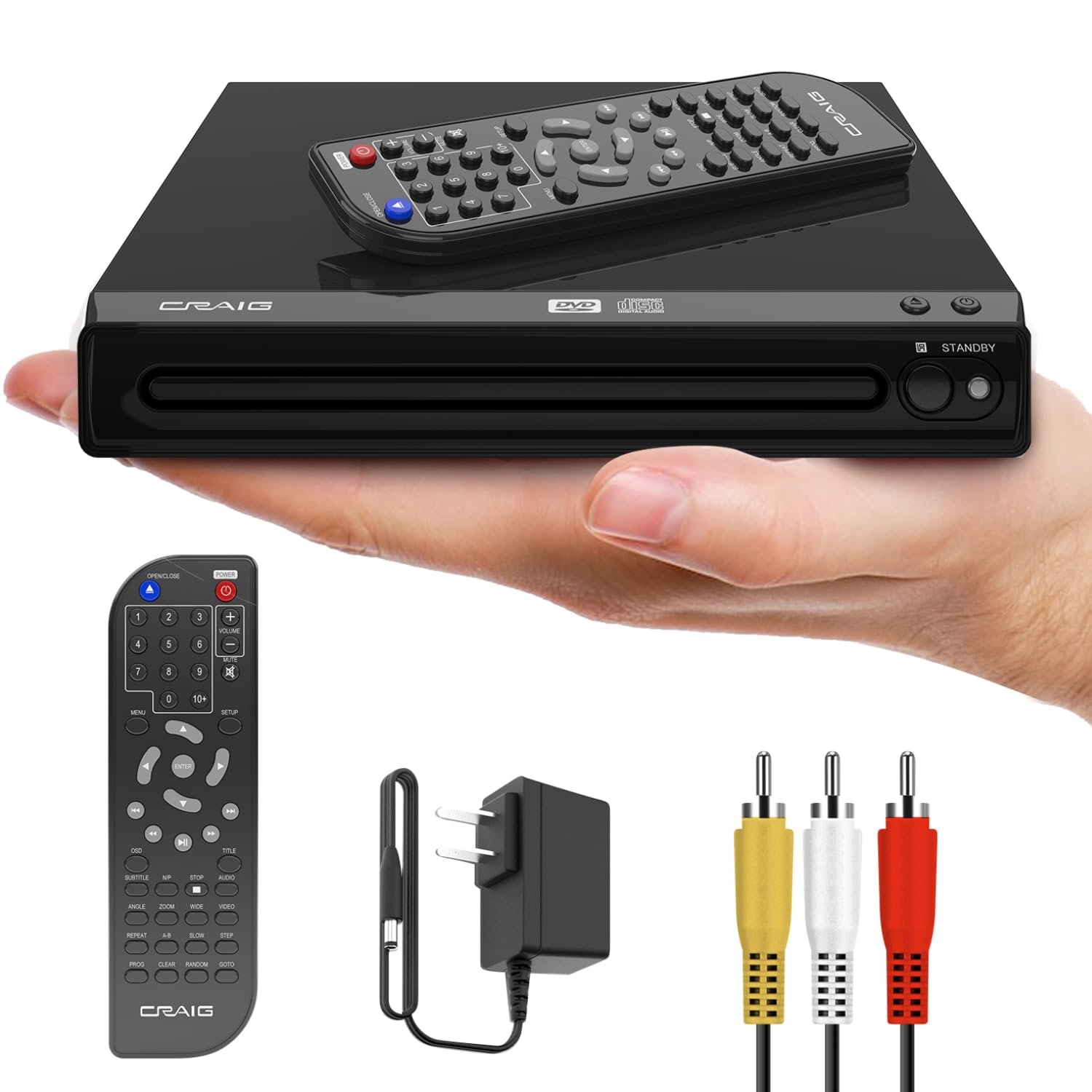 Foto 1 | Reproductor De Dvd/cd Craig Cvd512a Dvd-r/rw, Jpeg, Cd-r/rw Con Mando A Distancia - Venta Internacional.