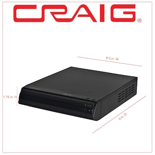 Foto 3 | Reproductor De Dvd/cd Craig Cvd512a Dvd-r/rw, Jpeg, Cd-r/rw Con Mando A Distancia - Venta Internacional.