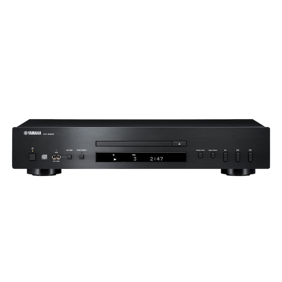 Foto 2 | Reproductor De Cd Yamaha Cd-s303, Mando A Distancia Con Entrada Usb Única, Color Negro - Venta Internacional.