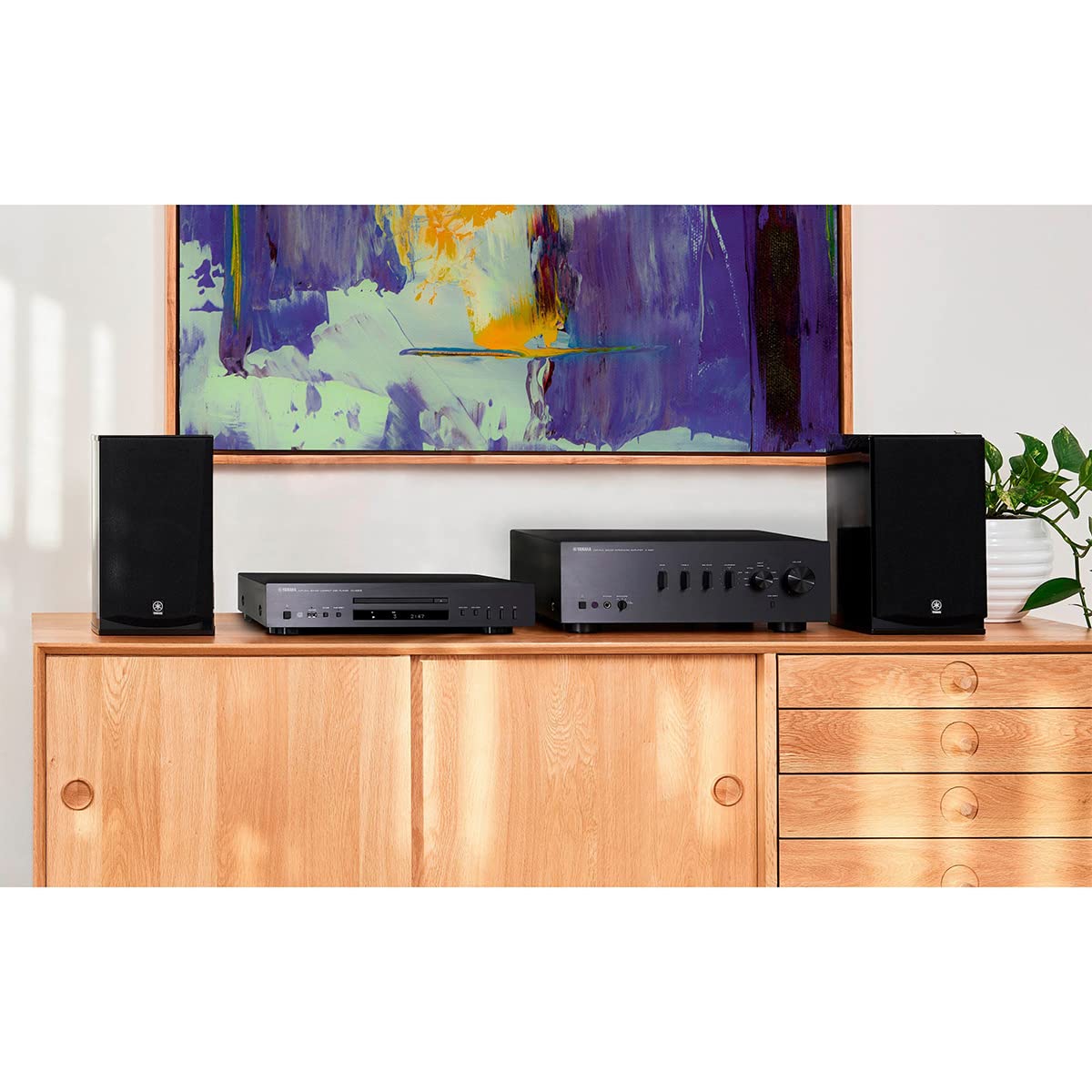 Foto 5 | Reproductor De Cd Yamaha Cd-s303, Mando A Distancia Con Entrada Usb Única, Color Negro - Venta Internacional.
