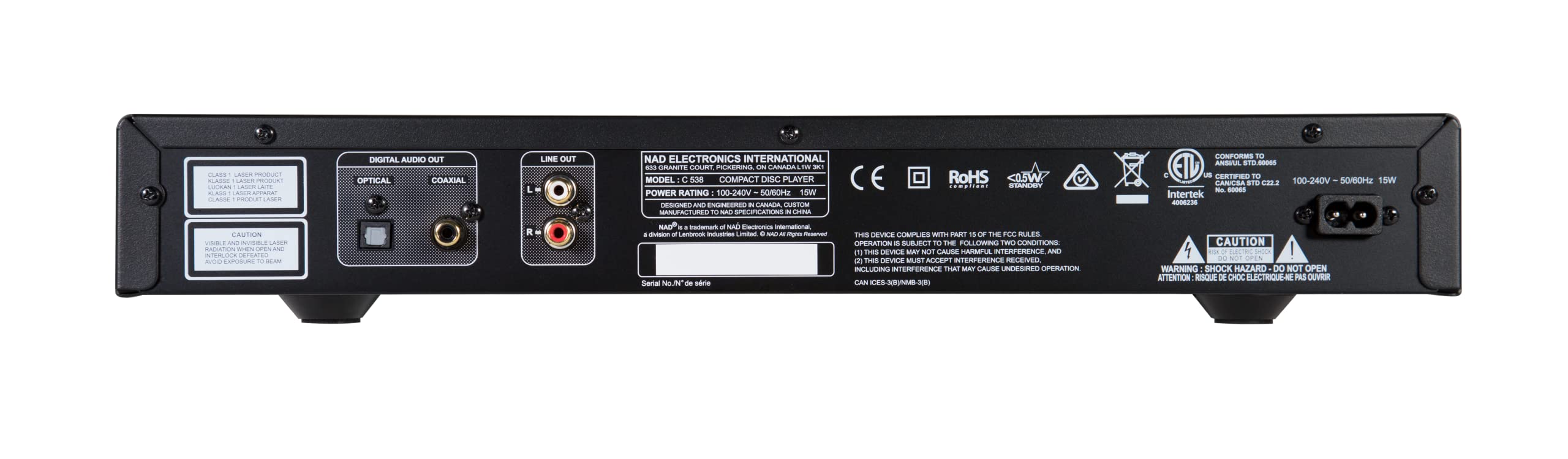 Foto 4 pulgar | Reproductor De Cd Nad C 538 Wolfson Reproducción De Cd-r/cd-rw Dac De 24 Bits - Venta Internacional.