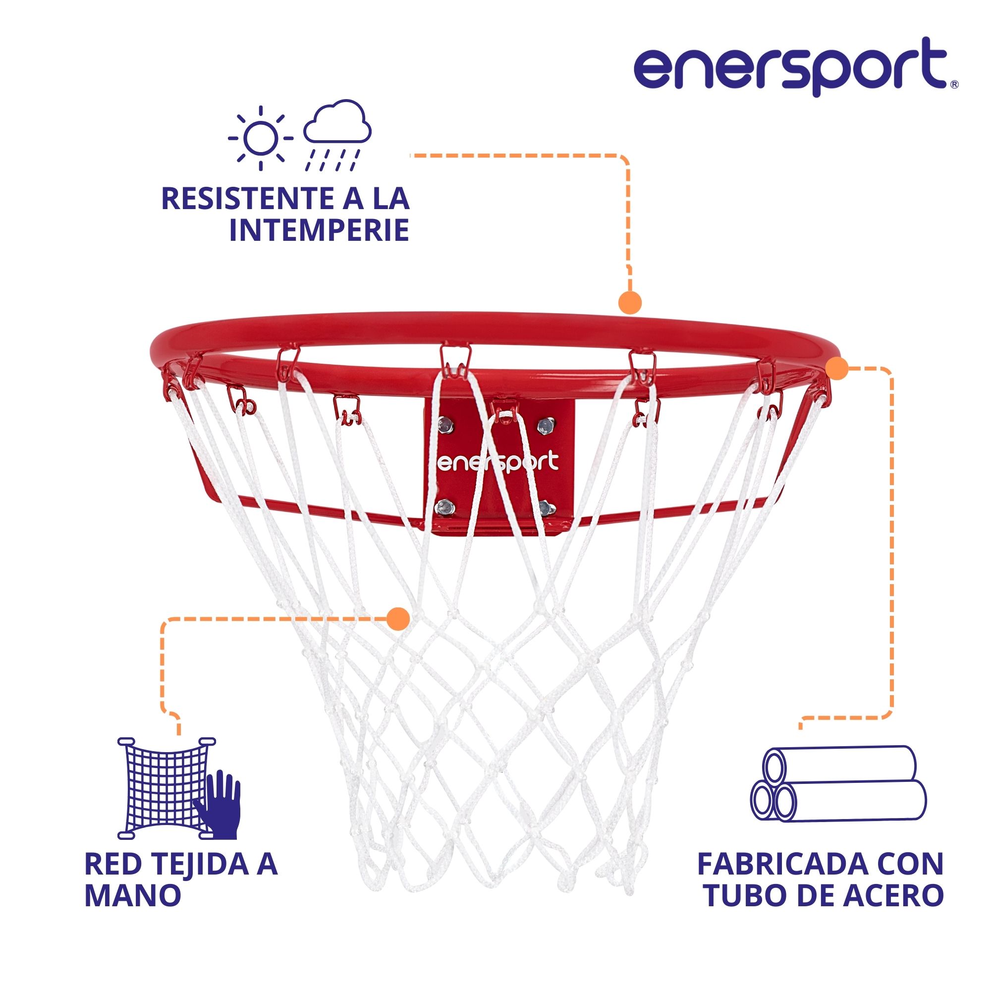 Foto 5 pulgar | Aro Profesional De Basquetbol 46 Cm - Enersport