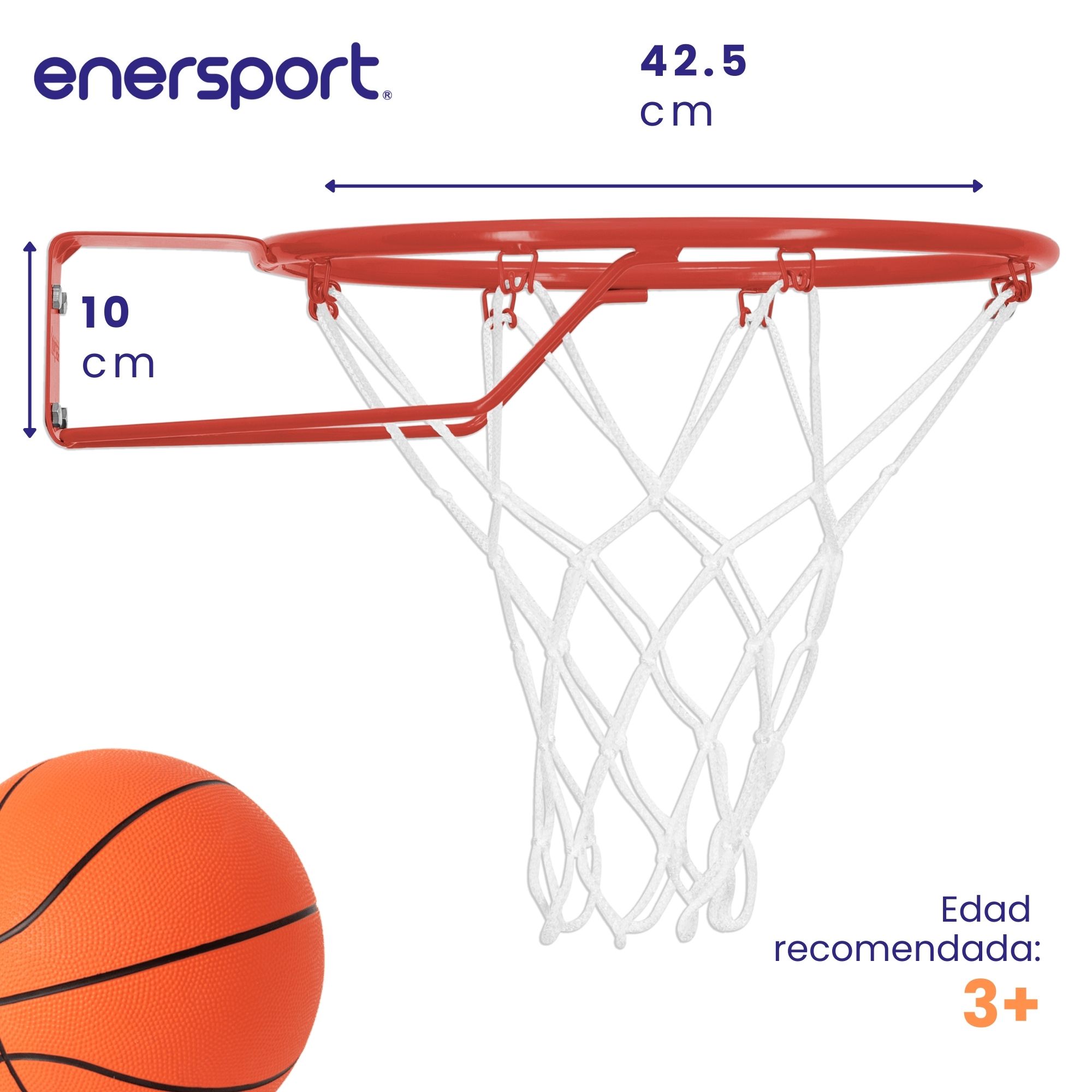 Foto 2 | Aro De Basquetbol Semi Profesional 42.5 Cm - Enersport