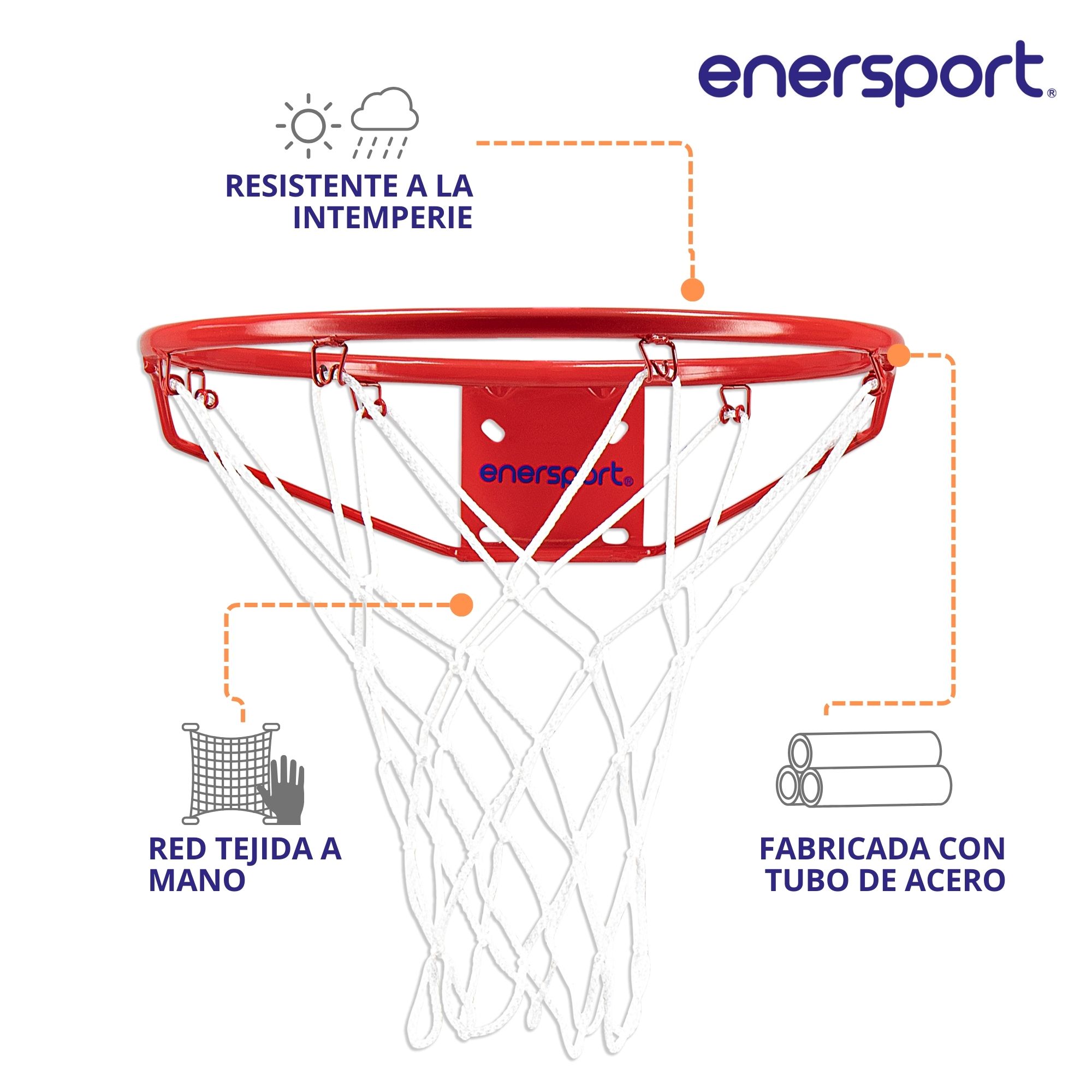 Foto 3 | Aro De Basquetbol Semi Profesional 42.5 Cm - Enersport