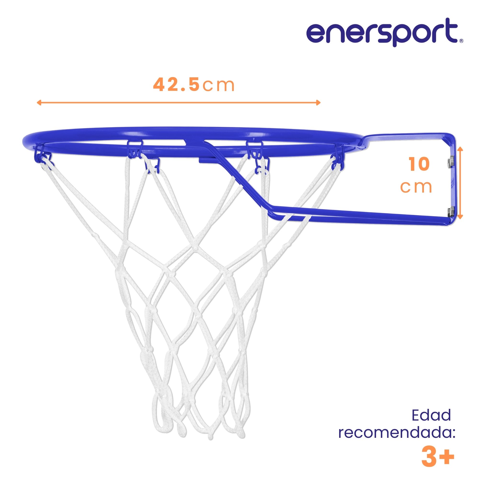 Foto 6 pulgar | Aro De Basquetbol Semi Profesional 42.5 Cm - Enersport