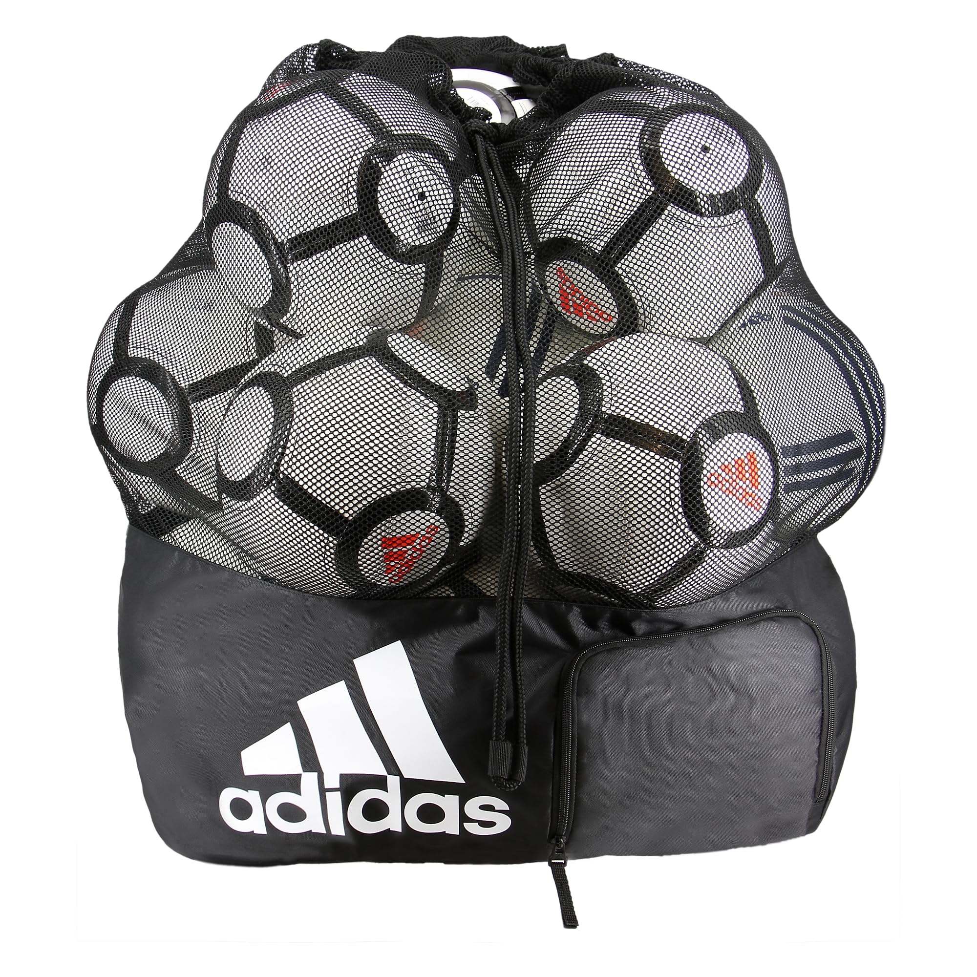 Foto 1 | Bolso Adidas Stadium Negro/blanco Para 12 A 15 Balones Inflados - Venta Internacional.