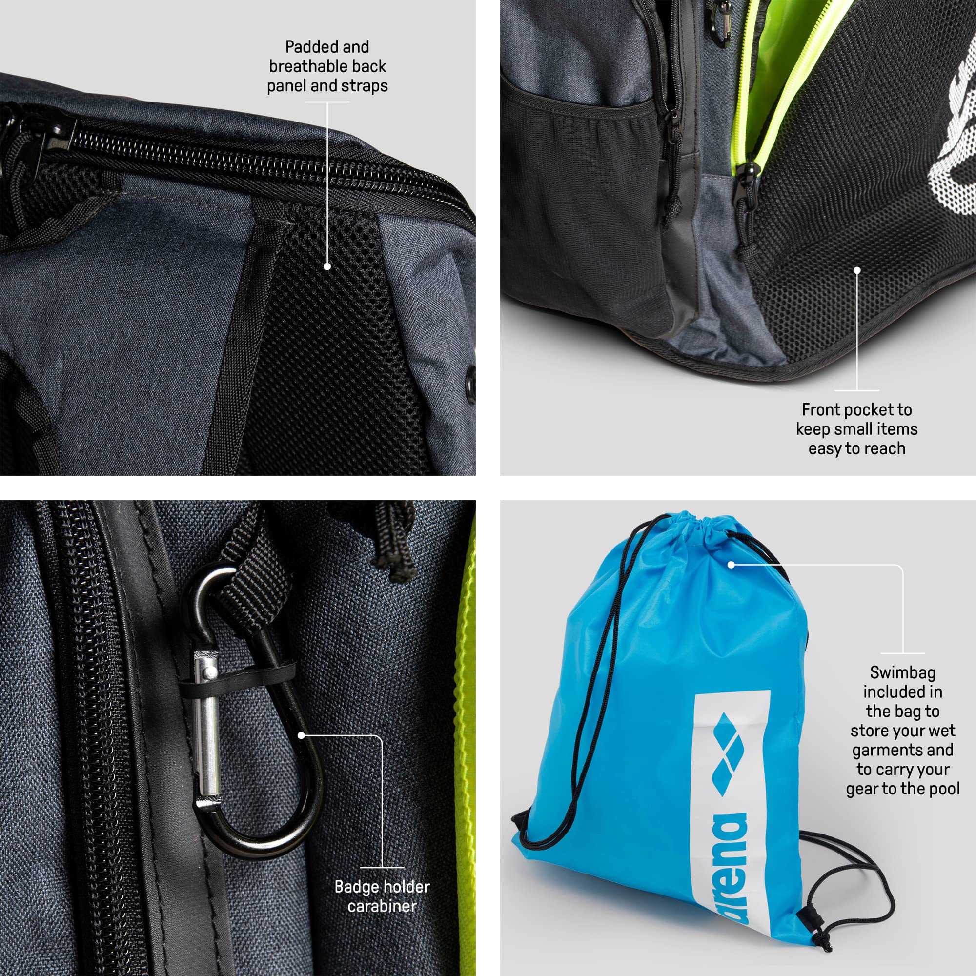 Foto 4 pulgar | Mochila Arena Team 45 Swimming Athlete De 45 L Para Hombre Y Mujer - Venta Internacional.
