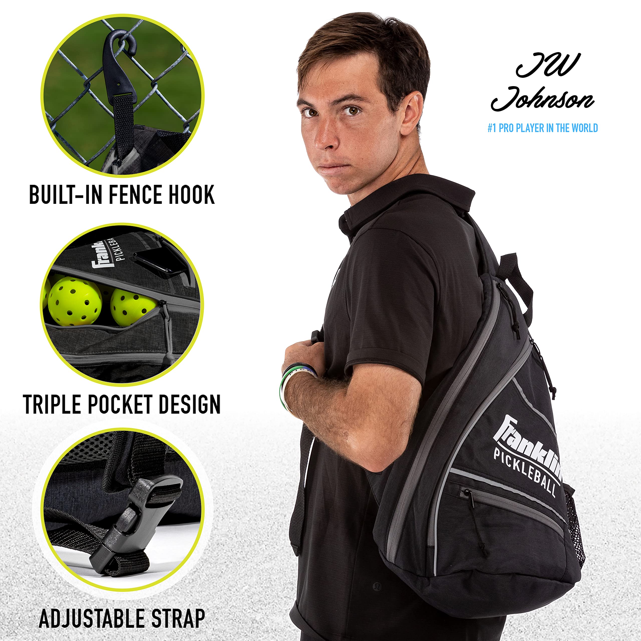 Foto 6 pulgar | Bolsa De Pickleball Franklin Sports Sling Backpack Us Open - Venta Internacional.