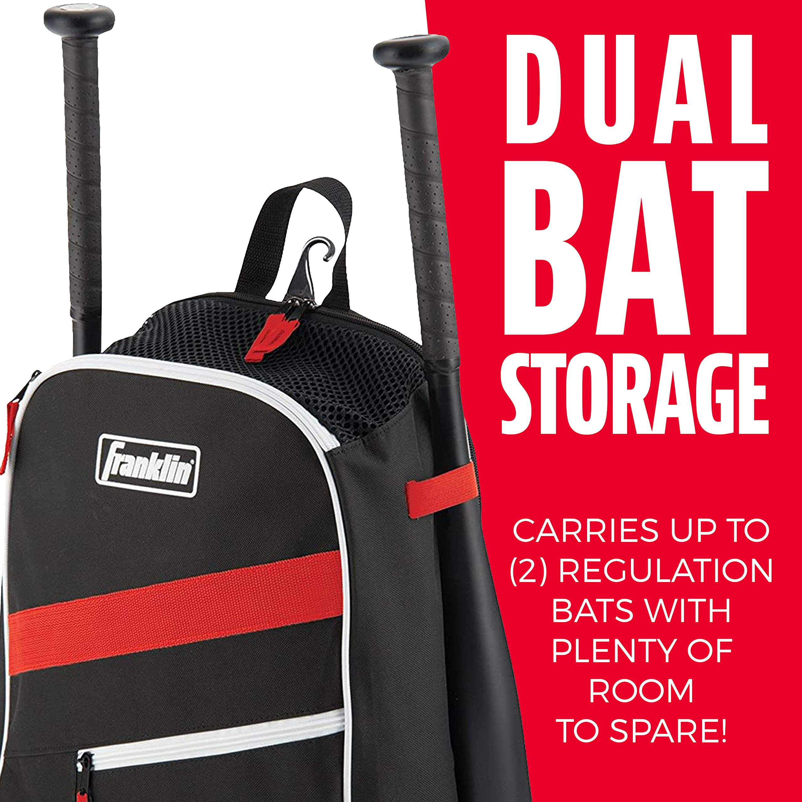 Foto 3 pulgar | Bag Bag Franklin Sports Mlb Youth Baseball Negro/rojo/blanco - Venta Internacional.