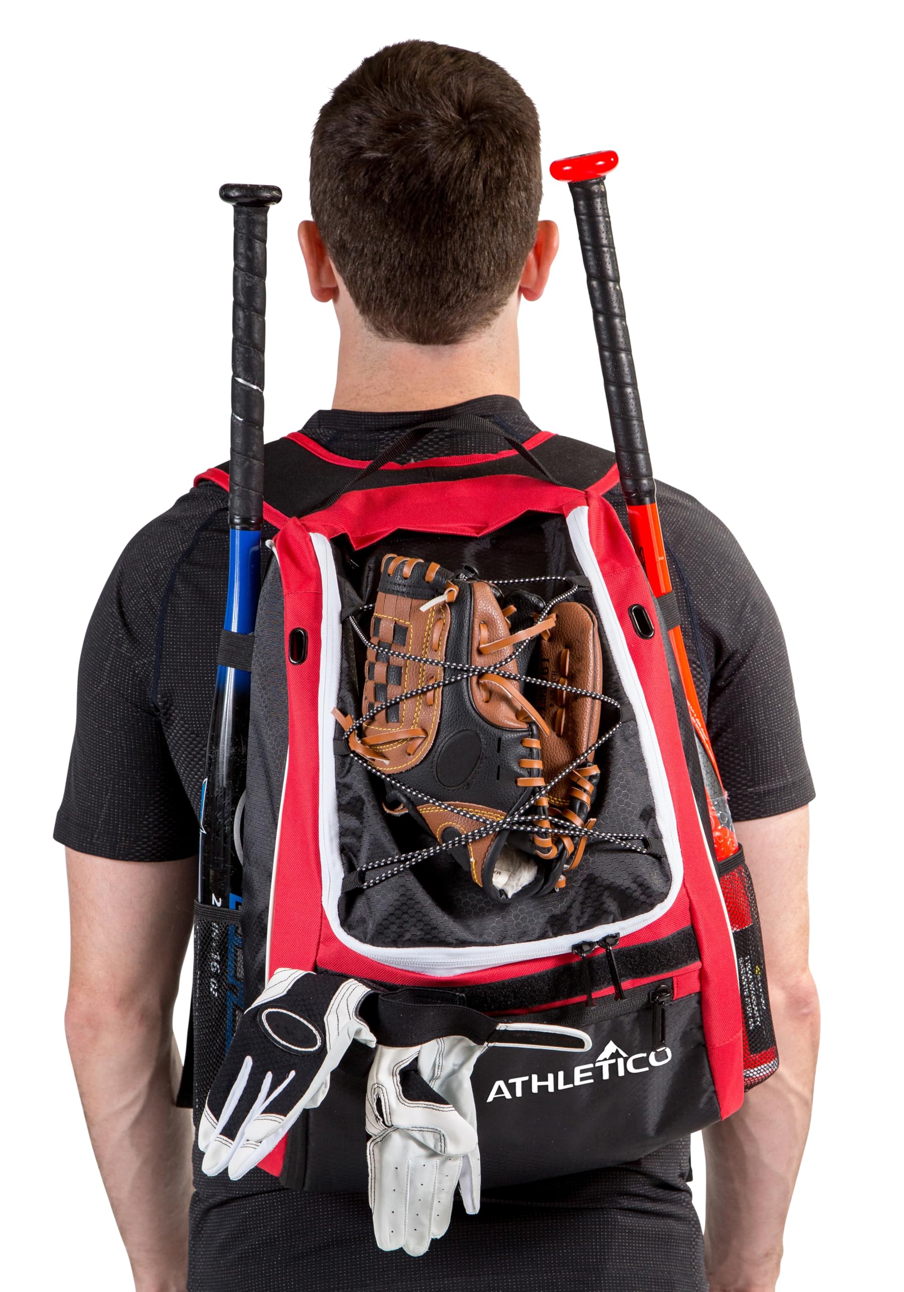 Foto 5 pulgar | Bolsa Para Bates De Béisbol, Mochila Athletico Para Béisbol, Baloncesto Y Sóftbol - Venta Internacional.