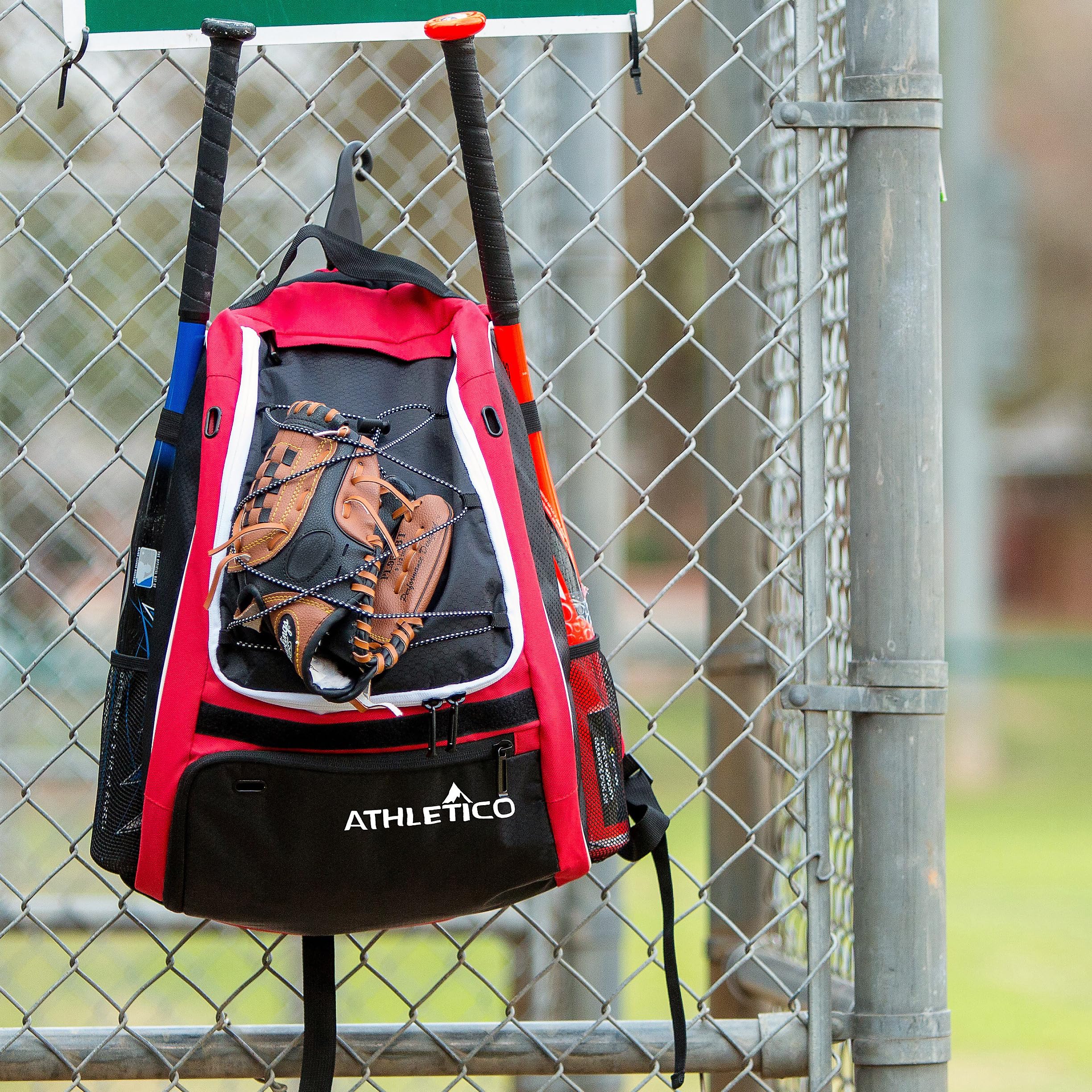Foto 5 | Bolsa Para Bates De Béisbol, Mochila Athletico Para Béisbol, Baloncesto Y Sóftbol - Venta Internacional.