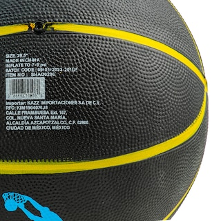 Foto 2 | Balón de Basquetbol Shaquille O'neal Shaq0206 Negro No. 7