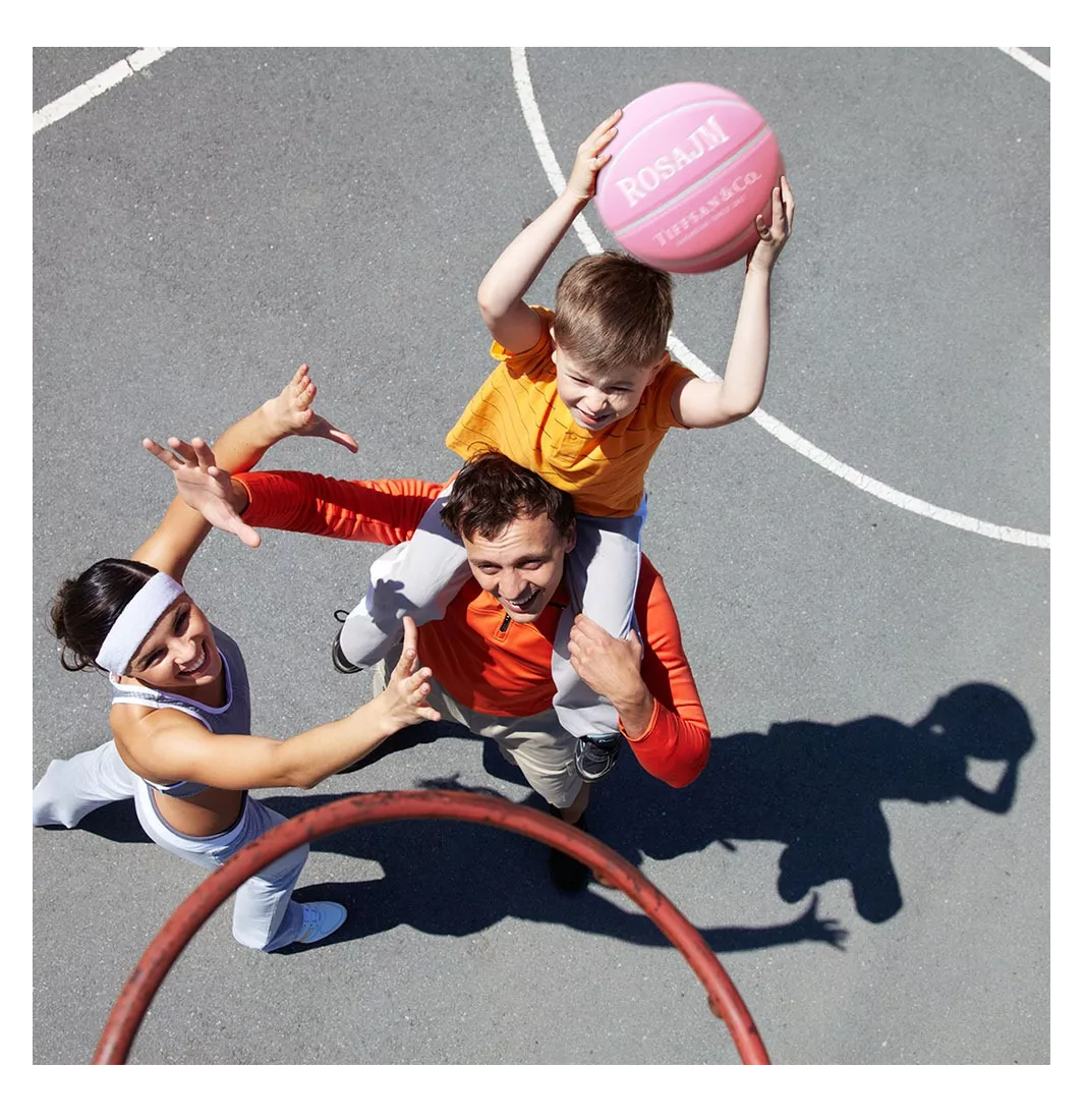 Foto 5 pulgar | Baloncesto Para Niños #4 Basketball Balon De Basquetbol, Rosa