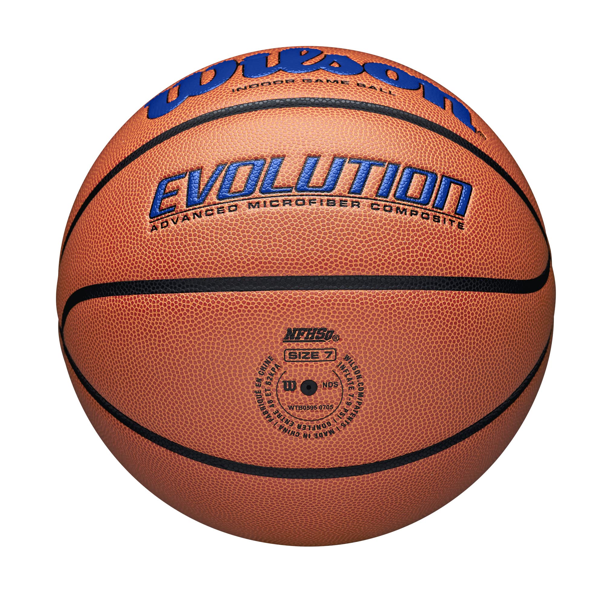 Foto 7 pulgar | Balón De Baloncesto Wilson Evolution Royal, Talla 7, 29,5 - Venta Internacional.