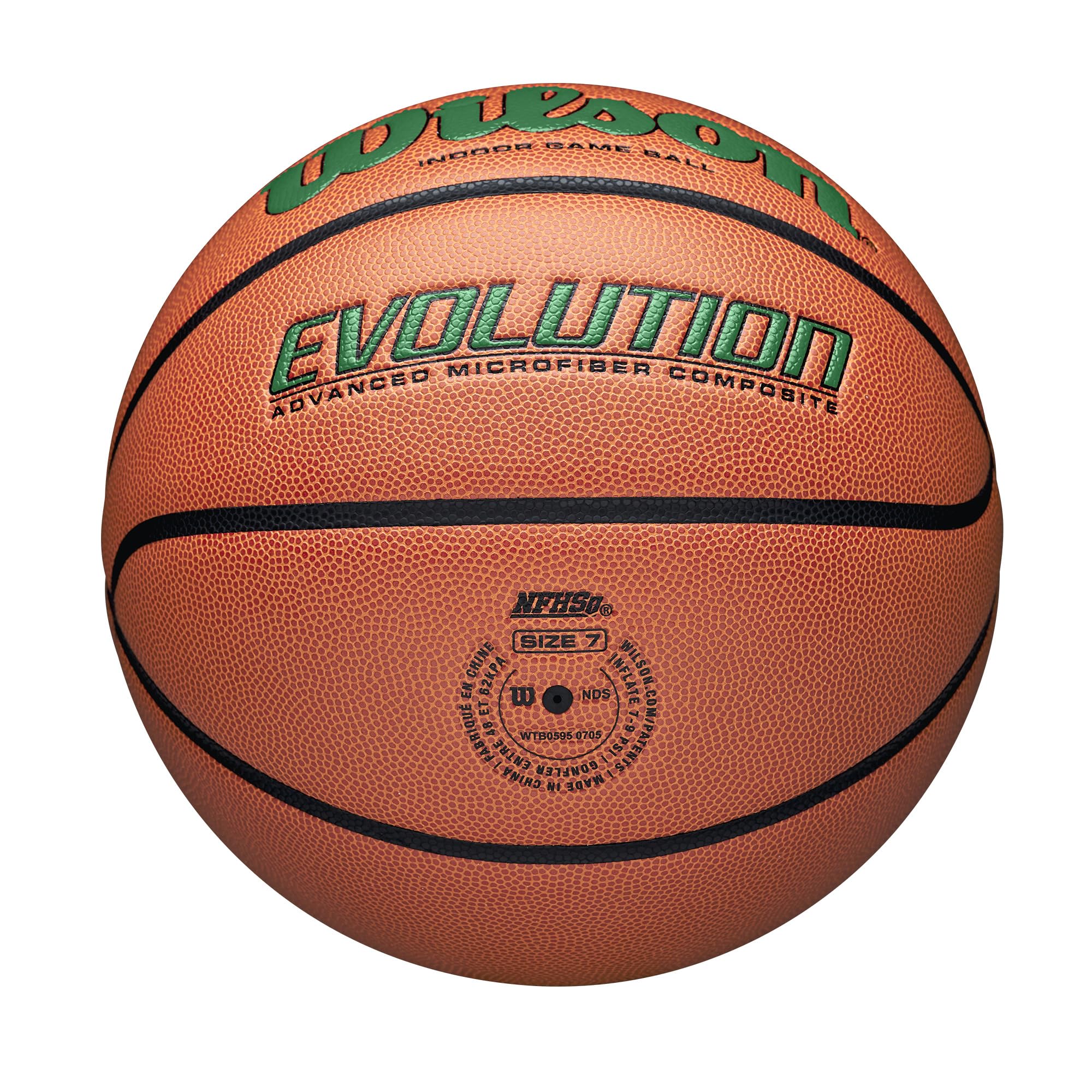 Foto 4 pulgar | Juego De Baloncesto Wilson Evolution Para Interiores, Color Verde, Talla 6 - 28,5 - Venta Internacional.