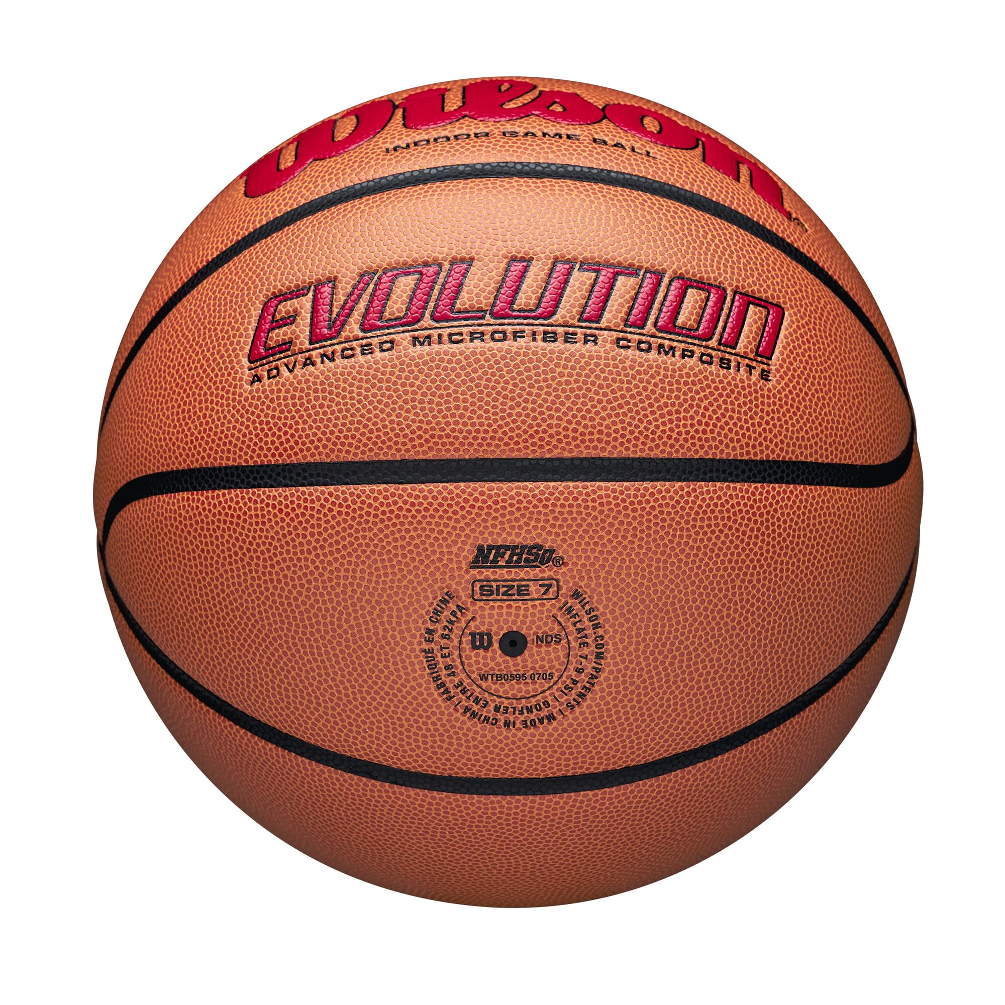 Foto 4 pulgar | Balón De Baloncesto Evolution Scarlet, Talla 7, 29,5 - Venta Internacional.