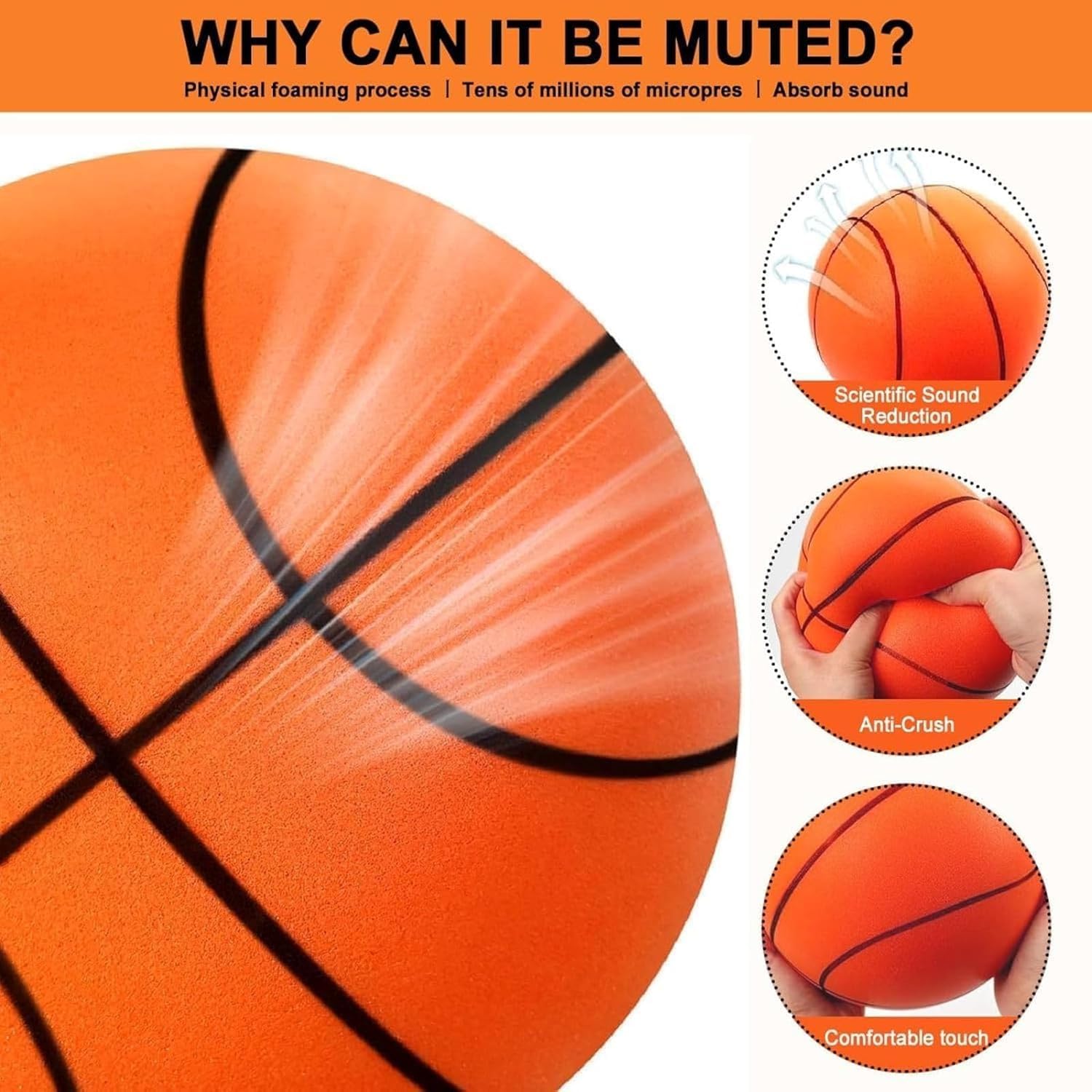 Foto 6 pulgar | Balon de Baloncesto para Interiores 2025 Num 7 24 Cm - Venta Internacional