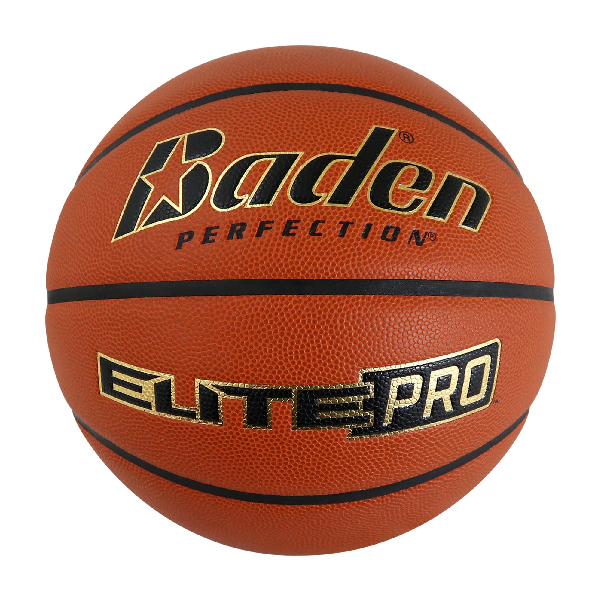 Basketball Baden Elite Pro Indoor Game, Talla Oficial 29.5 - Venta Internacional.