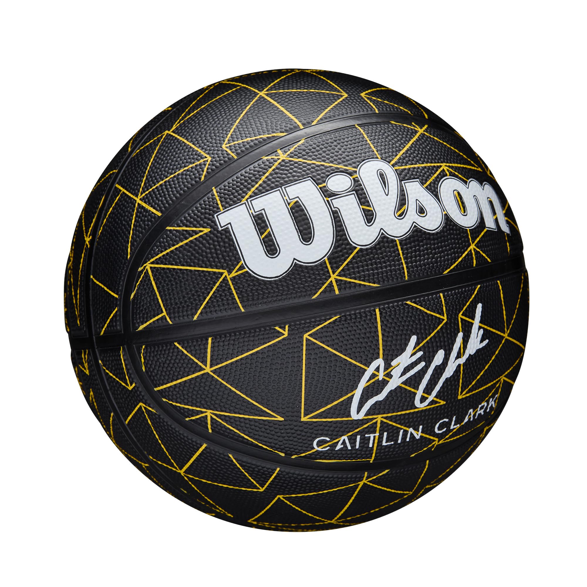 Foto 2 | Baloncesto Wilson Caitlin Clark Repetition Negro/amarillo Sz 7 - Venta Internacional.