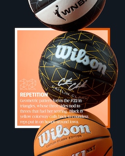 Foto 3 | Baloncesto Wilson Caitlin Clark Repetition Negro/amarillo Sz 7 - Venta Internacional.