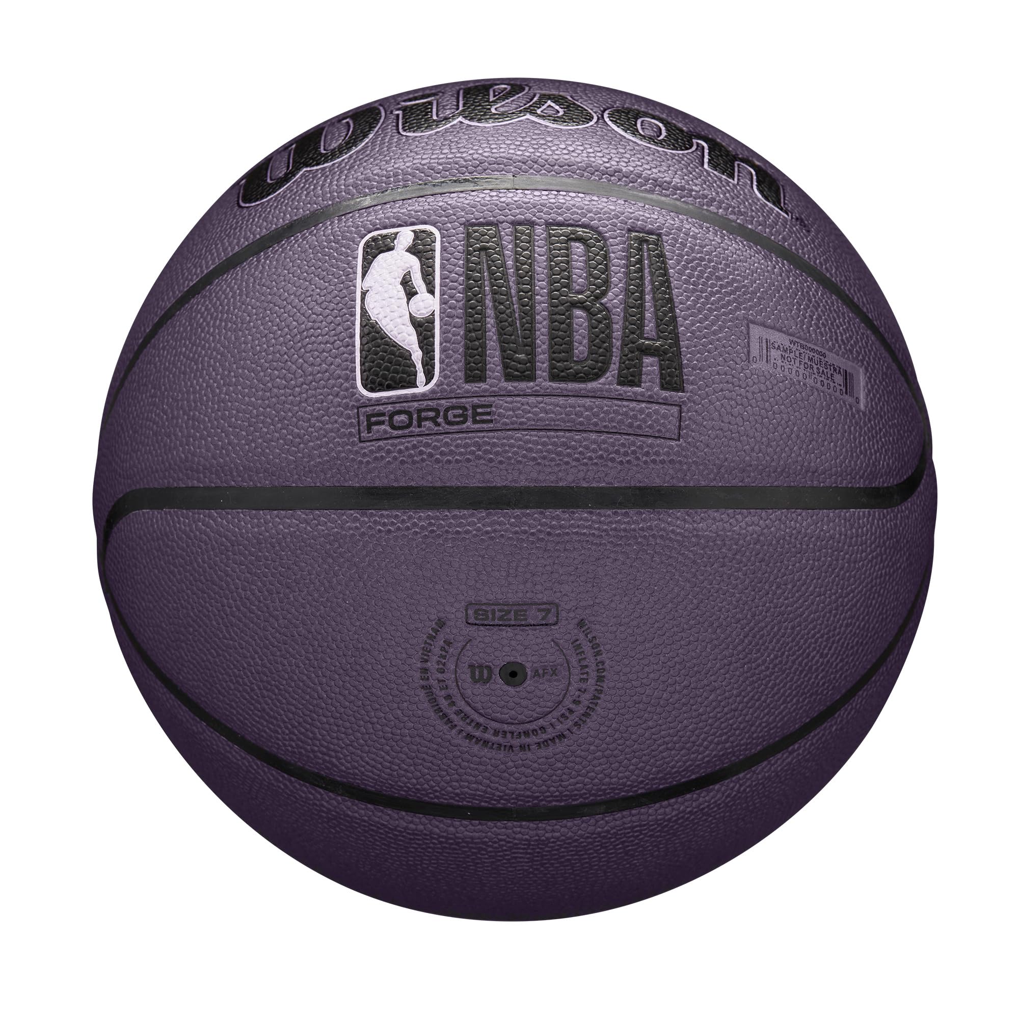 Foto 7 pulgar | Baloncesto Wilson Nba Forge Para Interiores Y Exteriores, Color Morado, Talla 6 - Venta Internacional.