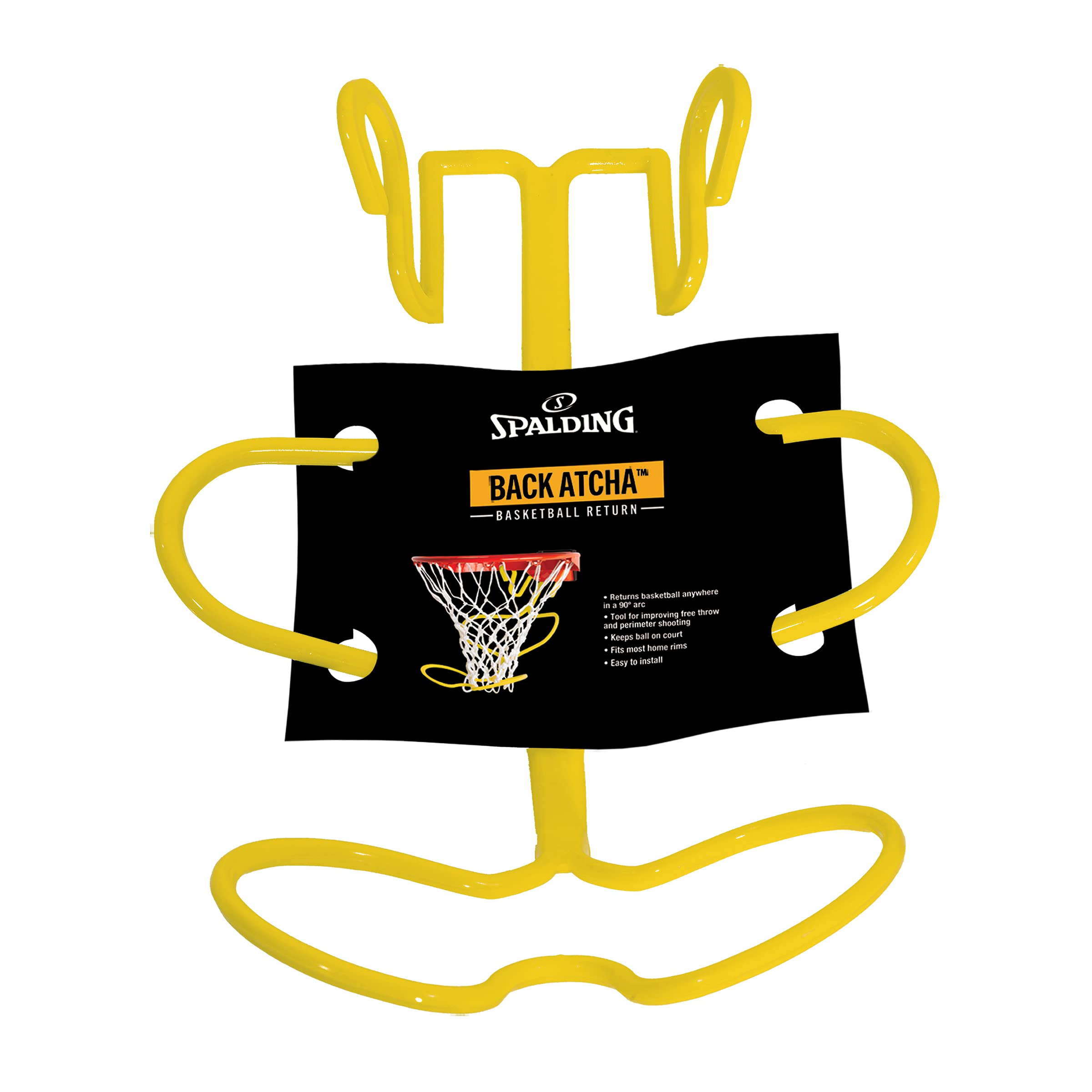 Foto 3 | Ayuda De Entrenamiento Para Devolver El Balón Spalding Back Atcha  Yellow - Venta Internacional.