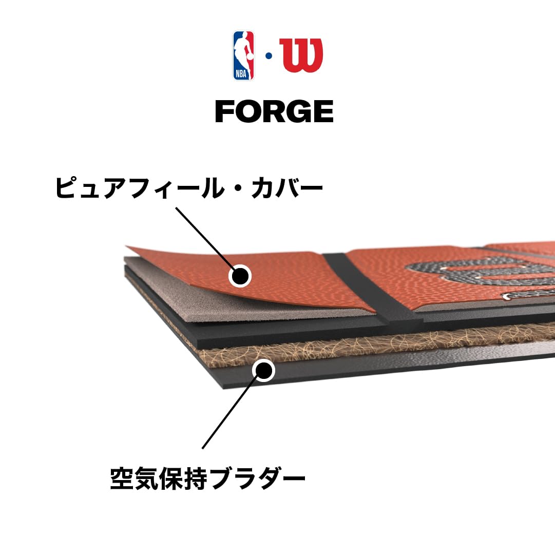 Foto 3 pulgar | Baloncesto Wilson Nba Forge Series Para Interiores Y Exteriores, Talla 7 - Venta Internacional.