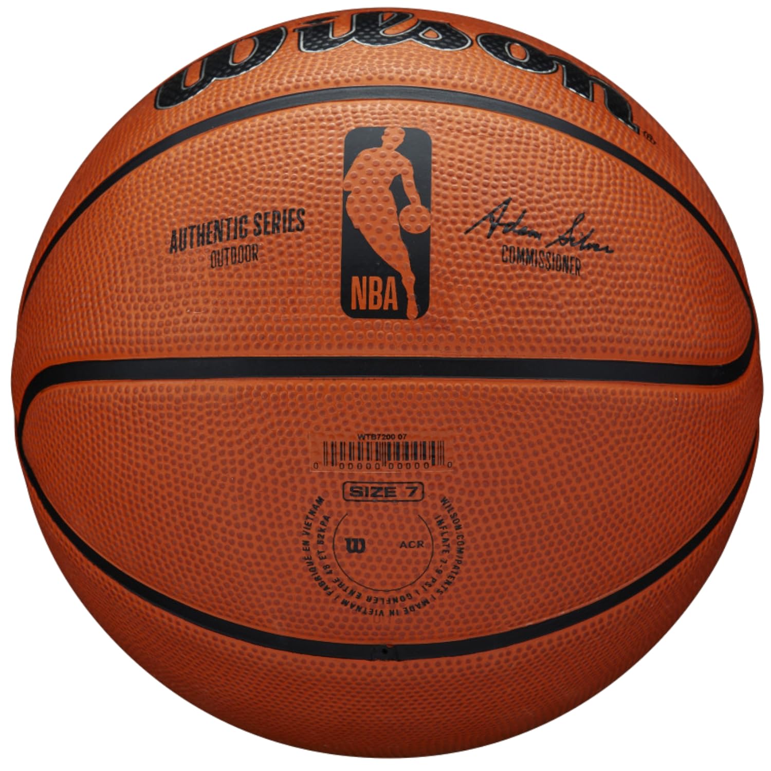 Foto 4 pulgar | Baloncesto Wilson Nba Authentic Series Outdoor, Tallas 5 - 27.5 - Venta Internacional.