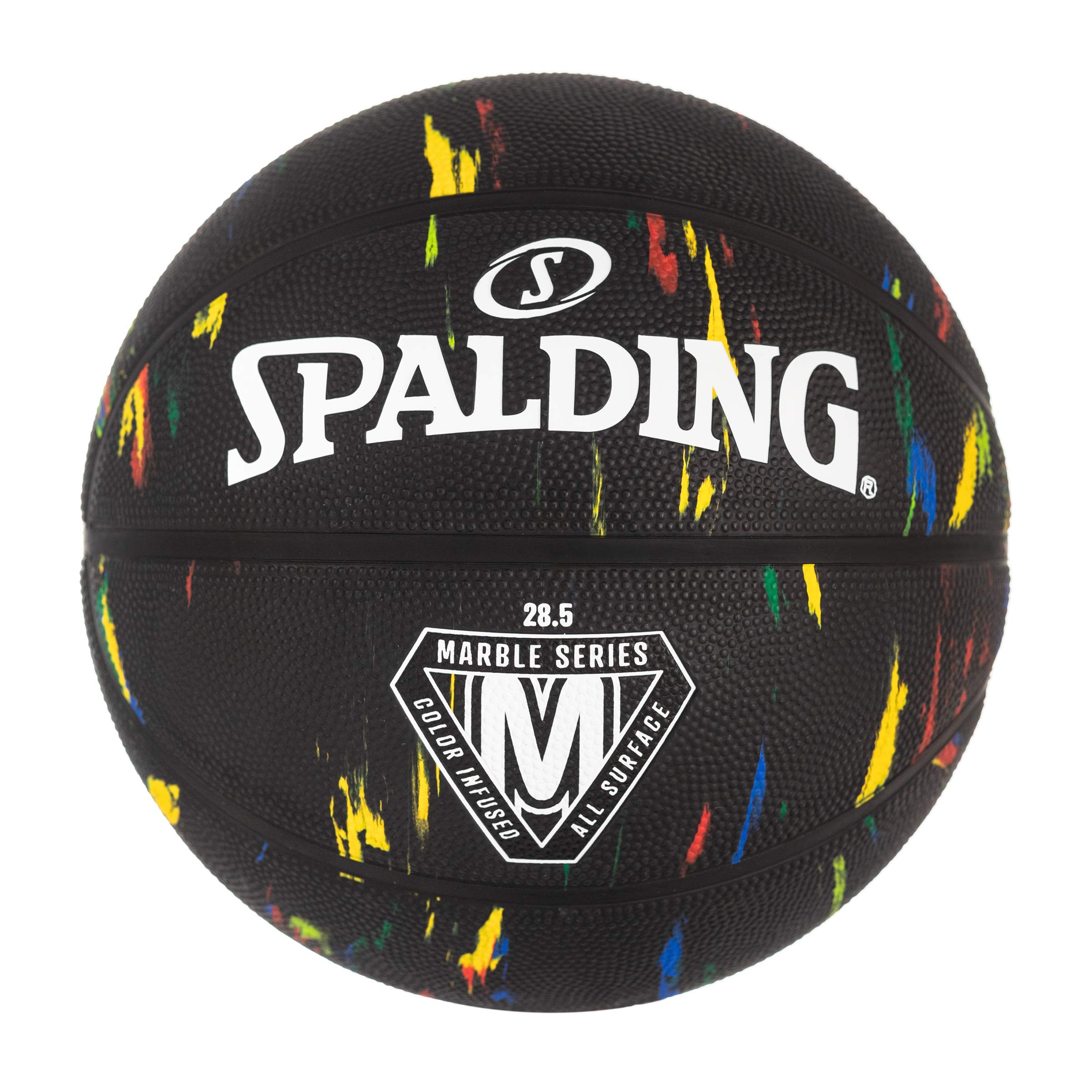 Foto 2 pulgar | Baloncesto Spalding Marble Series Para Exteriores, Color Negro, 28,5 Cm - Venta Internacional.