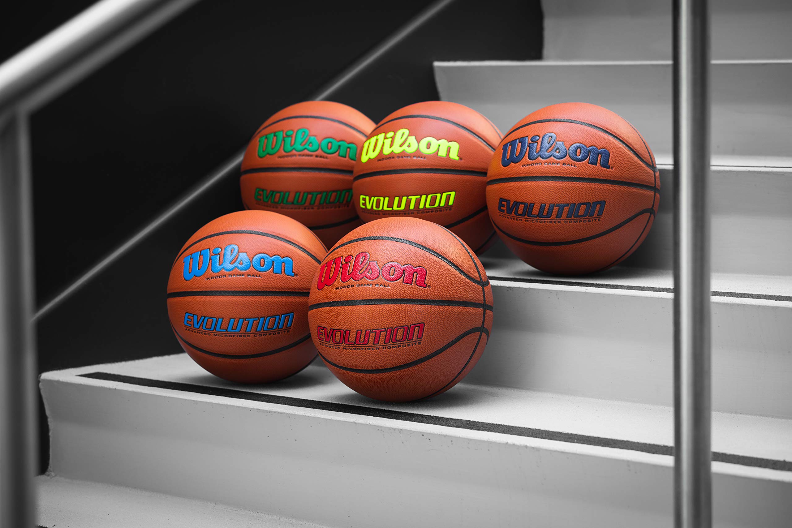 Foto 6 pulgar | Baloncesto Wilson Evolution Indoor Game, Color Azul Marino, Tamaño 7 — 29,5 Cm - Venta Internacional.