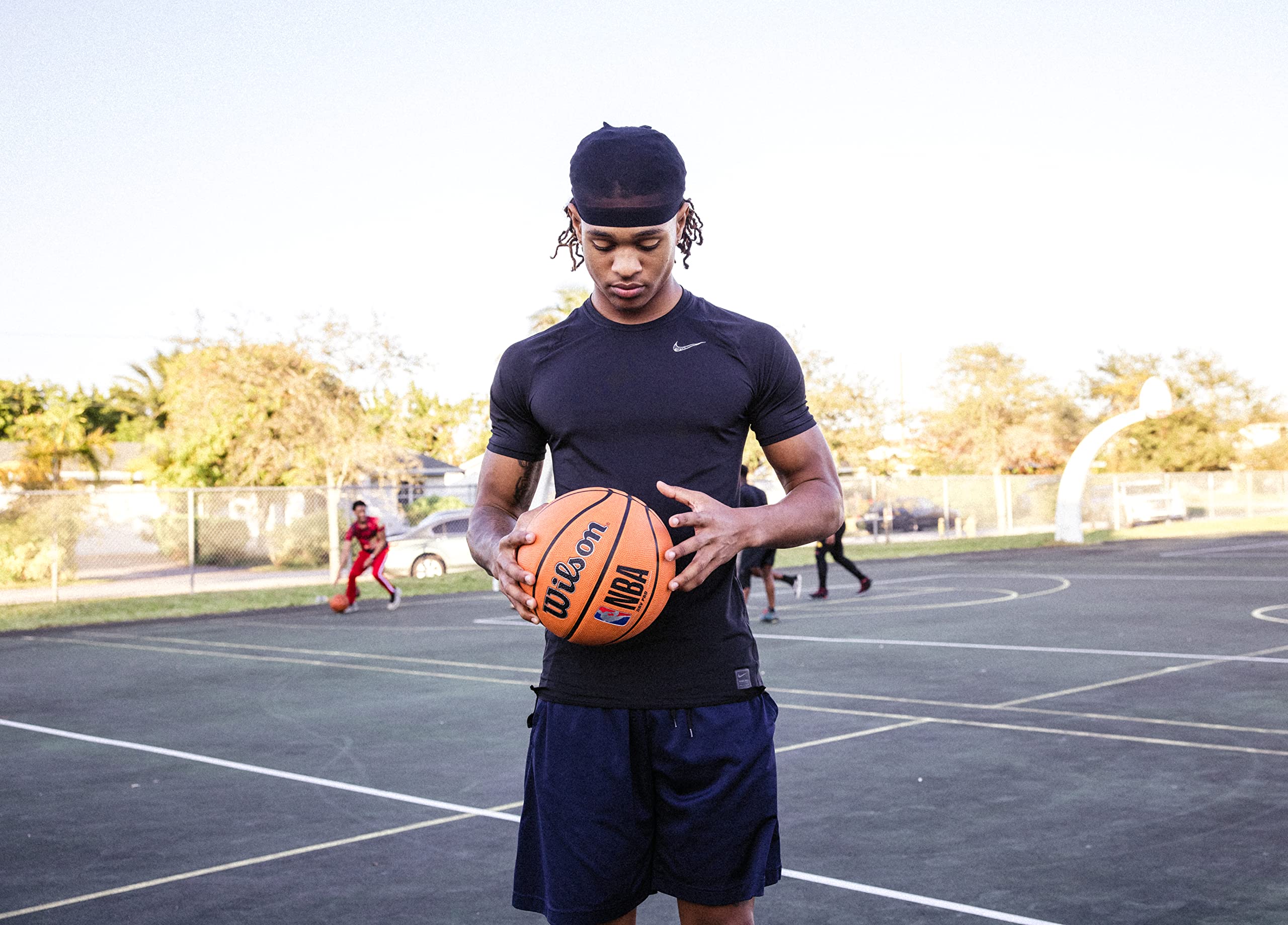 Foto 5 | Balón De Baloncesto Wilson Nba Drv Plus Marrón Oficial, Tamaño 6 — 28,5 Cm - Venta Internacional.