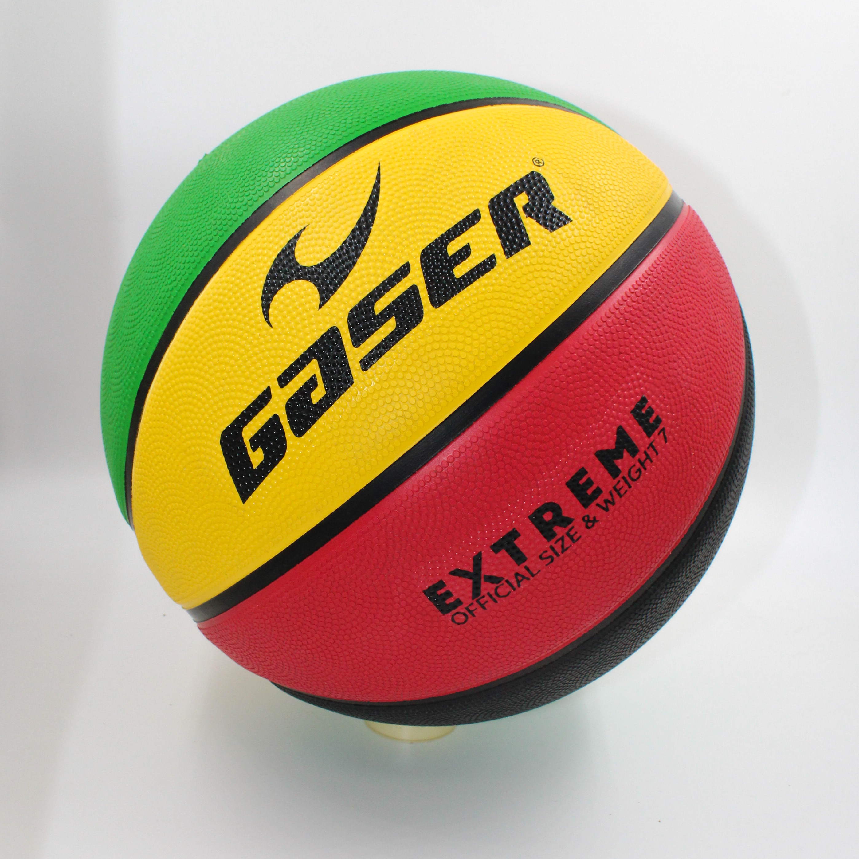 Foto 2 pulgar | Balón Basquetbol Gaser Pocket No.3 Amarillo/rojo/verde/negro