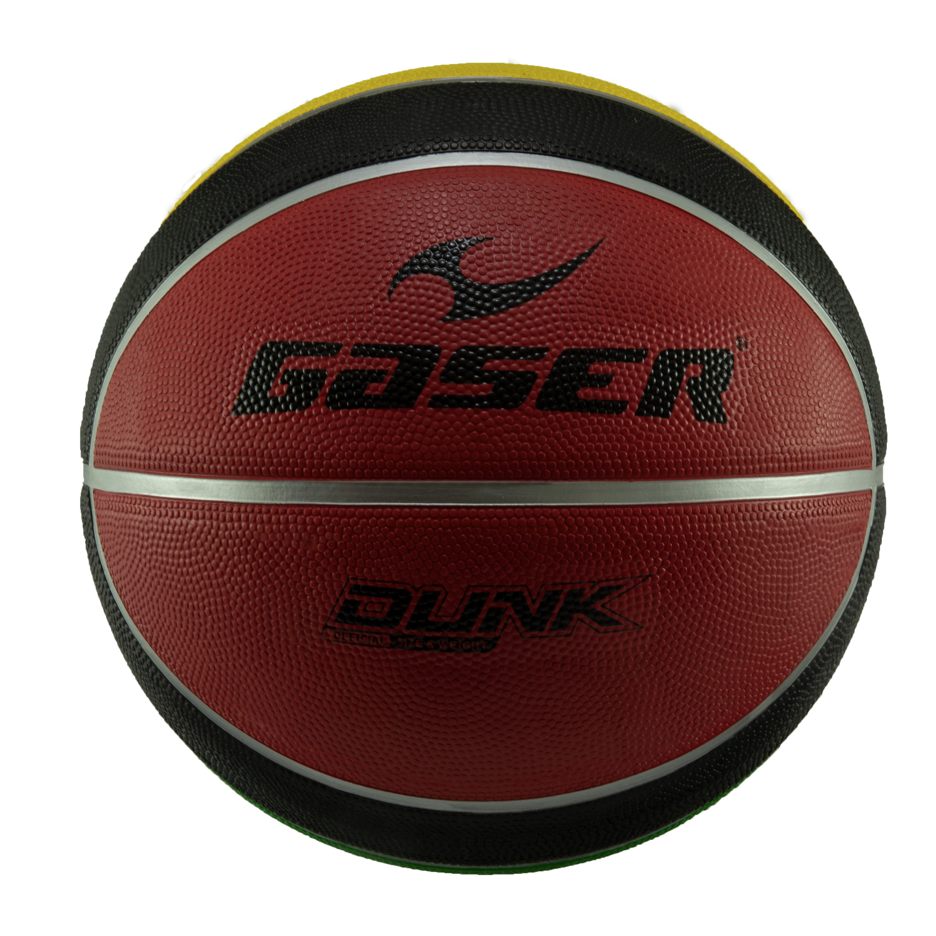 Foto 2 pulgar | Balón Basquetbol Gaser Dunk No.7 Amarillo/verde/negro/rojo